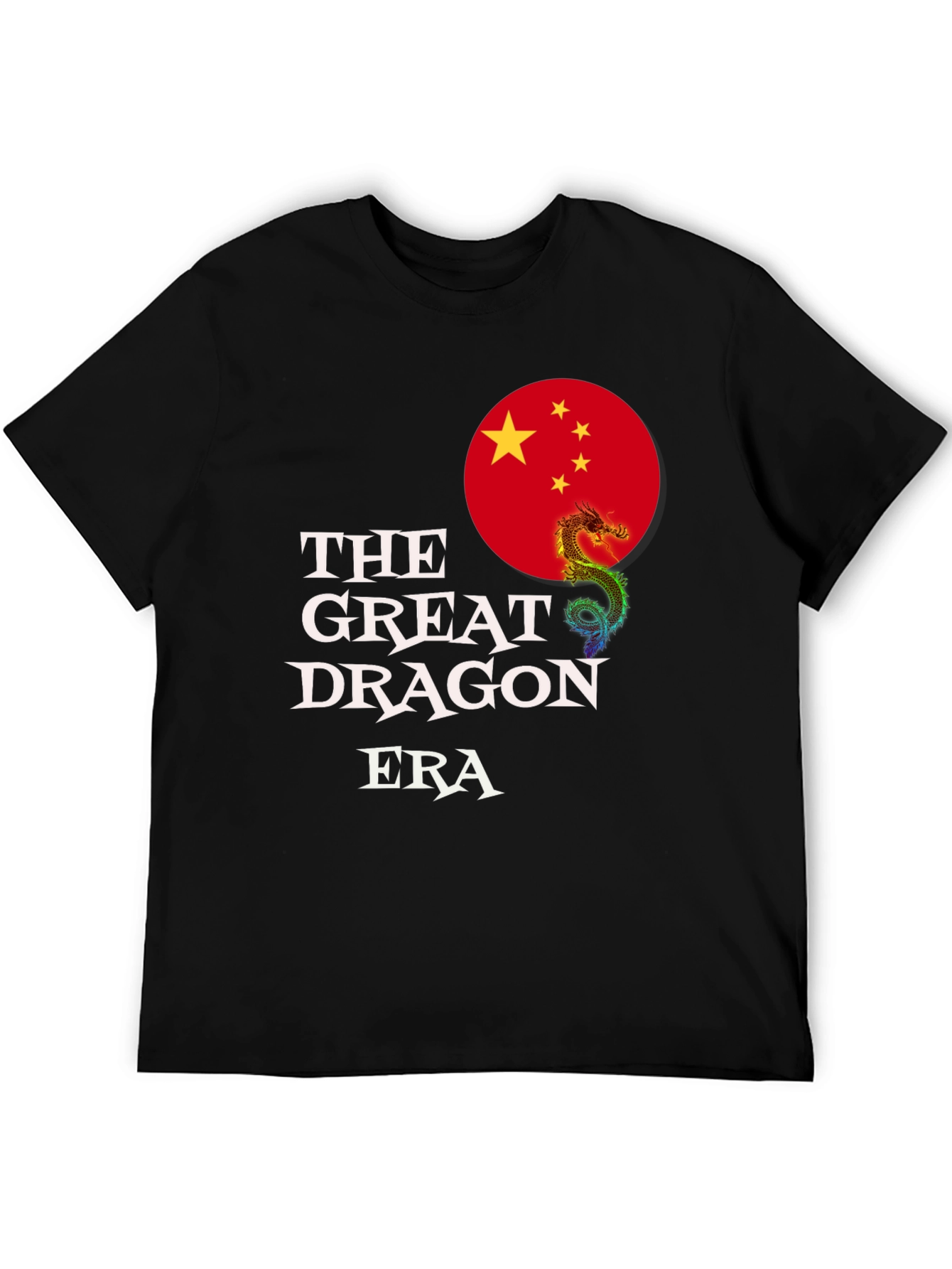 The Great Dragon Era T-Shirt - Black Graphic Tee