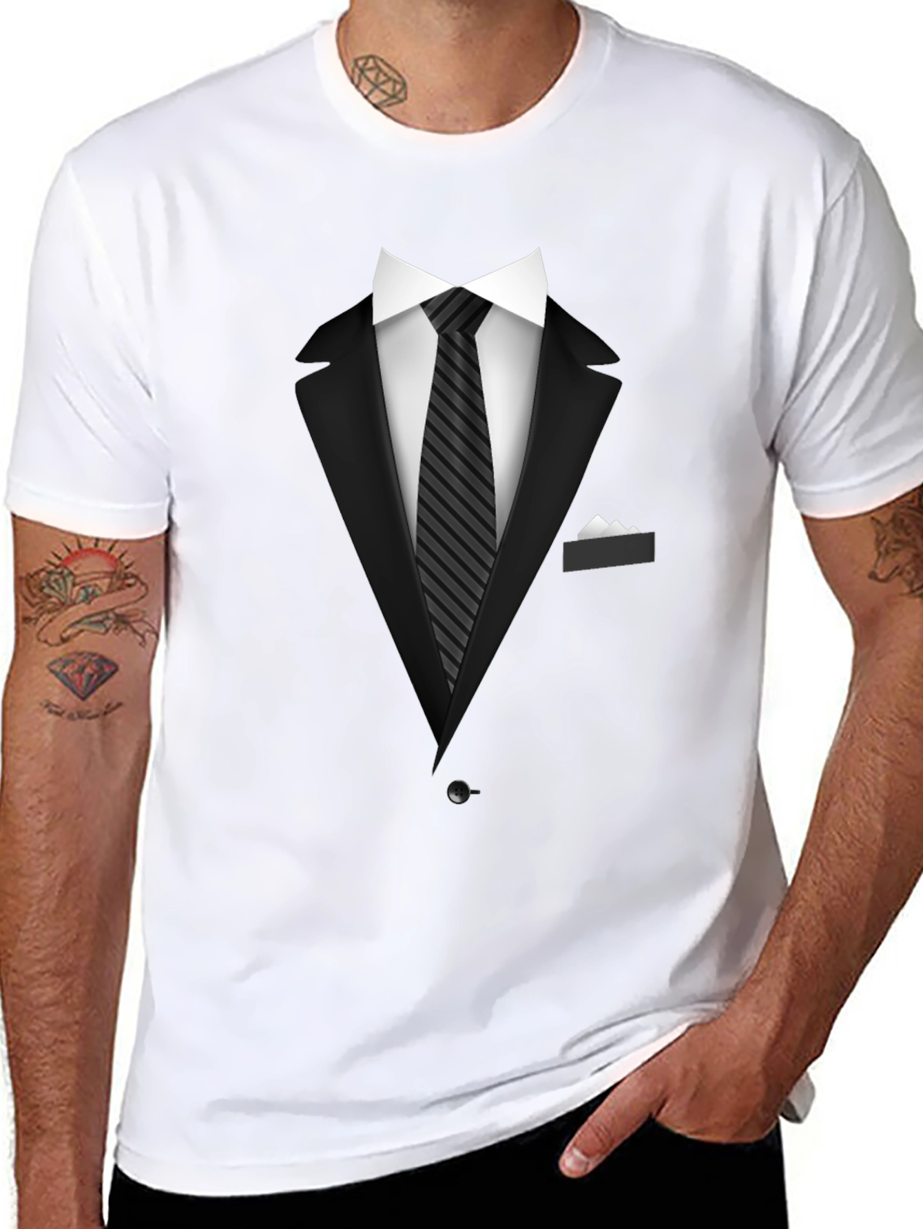 Tuxedo T-Shirt - Dressy Casual