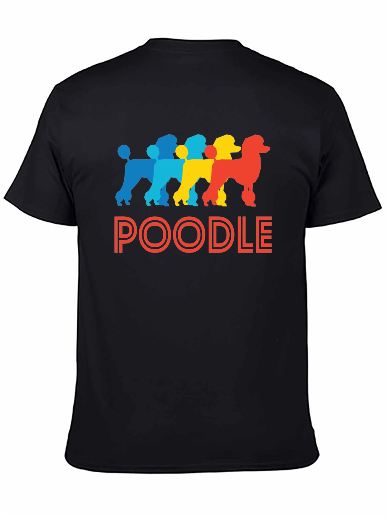 Colorful Poodle Silhouette T-Shirt