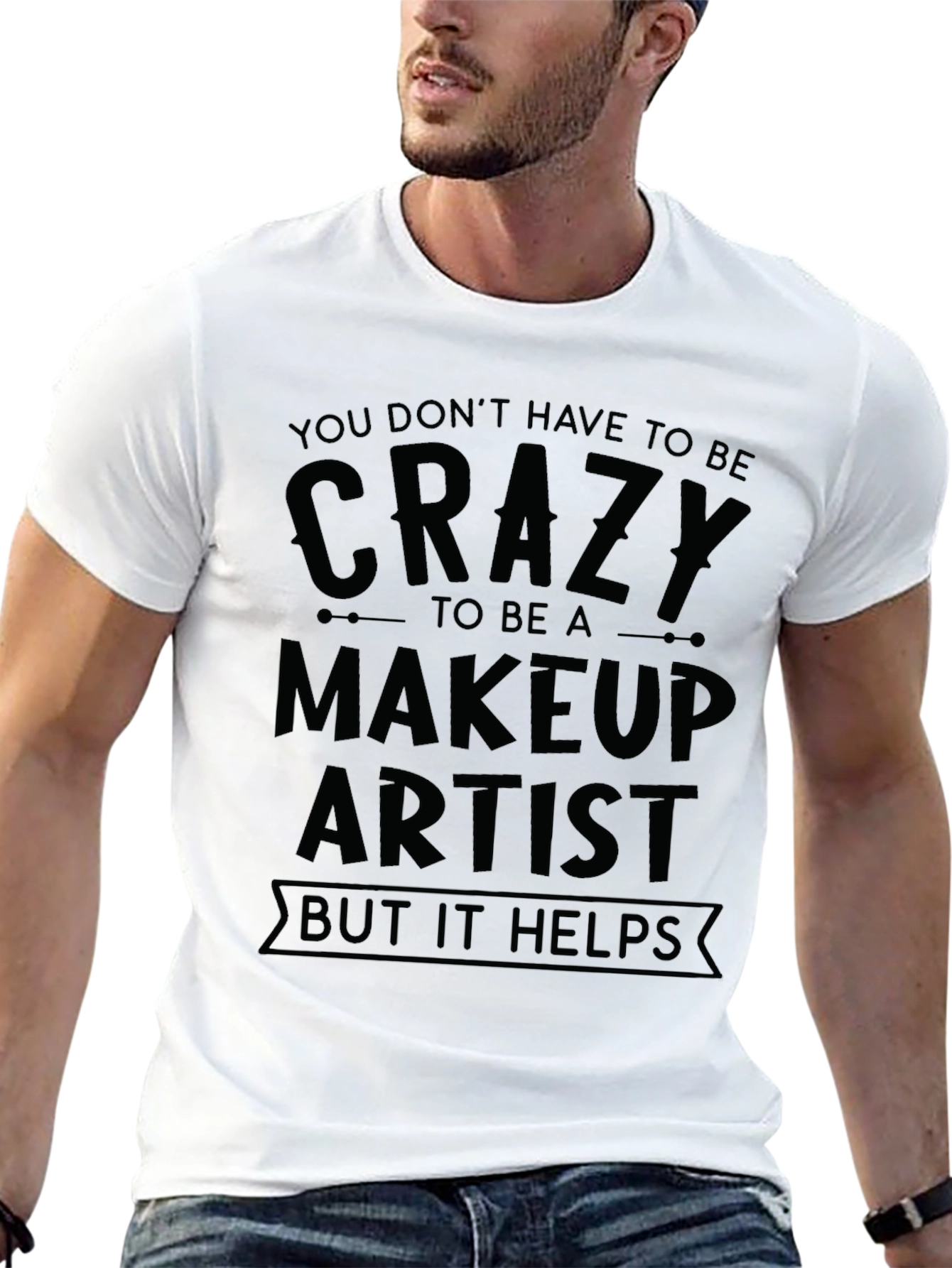 Crazy Makeup Artist Black T-Shirt