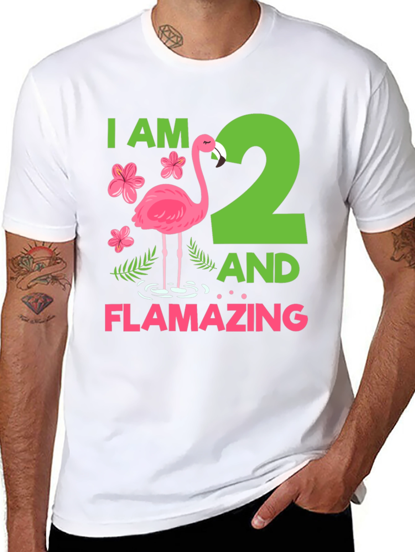 Flamazing Birthday Shirt - I am 2!
