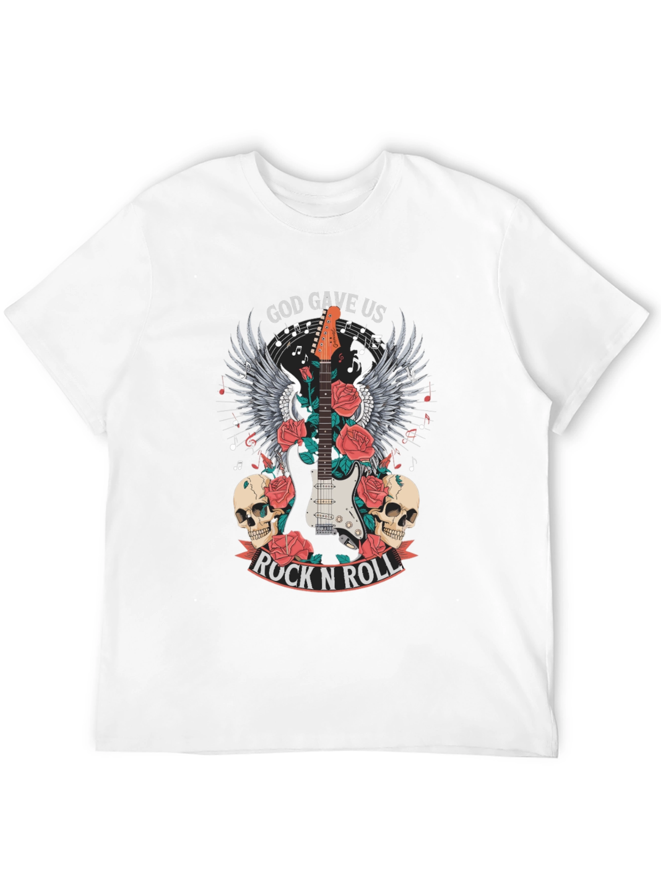 God Gave Us Rock N Roll Graphic T-Shirt