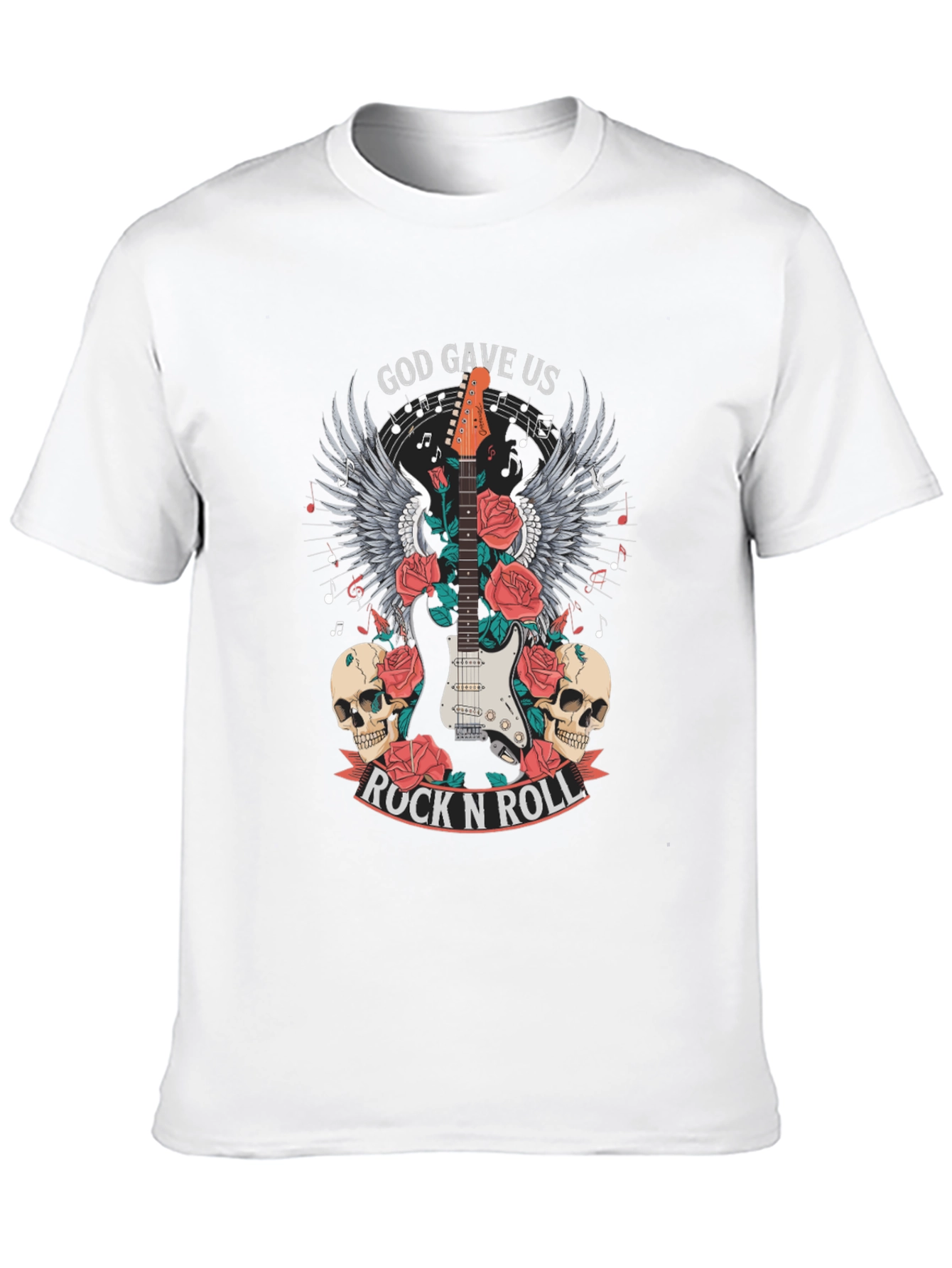 God Gave Us Rock N Roll Graphic T-Shirt