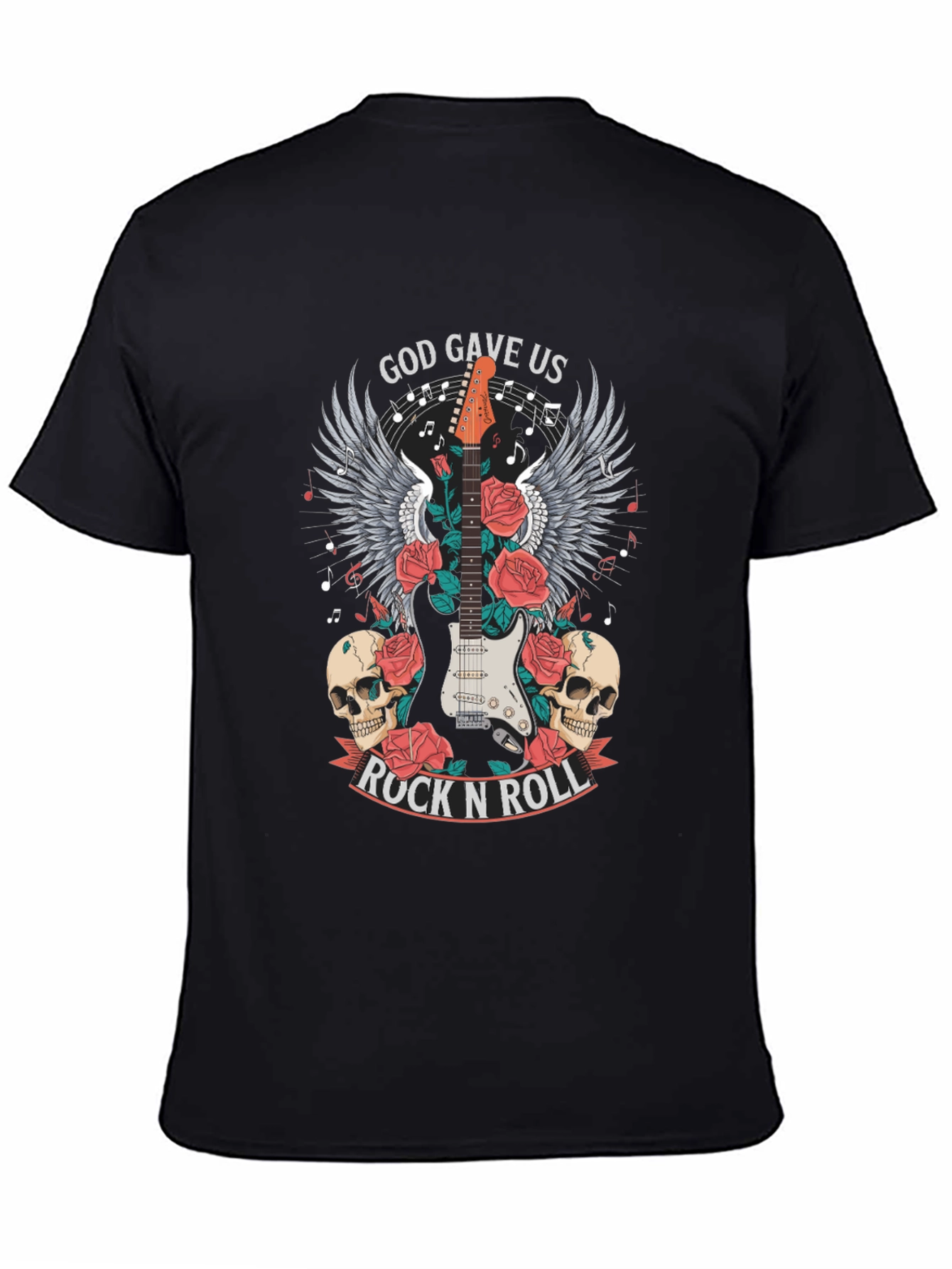 God Gave Us Rock N Roll Graphic T-Shirt