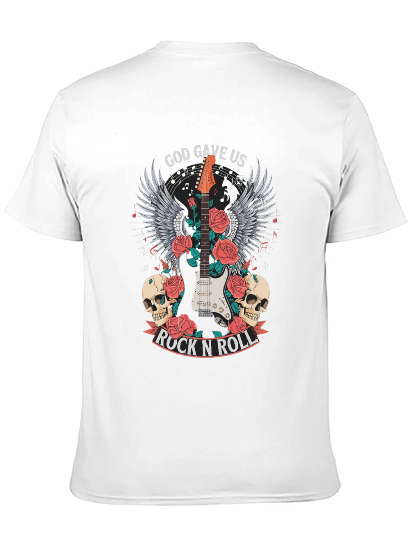 God Gave Us Rock N Roll Graphic T-Shirt