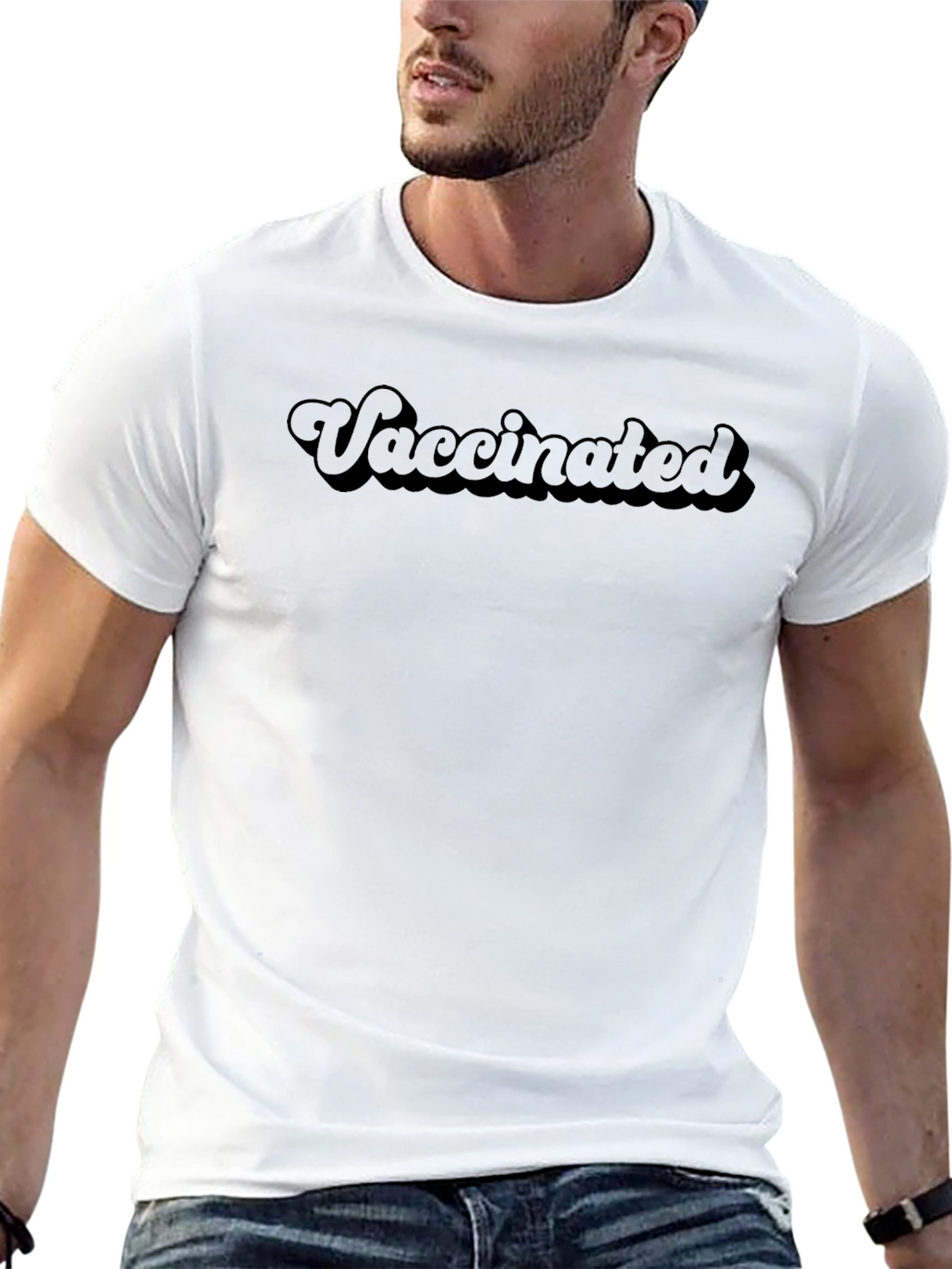 Vaccinated Graphic Tee - Modern Casual Comfort