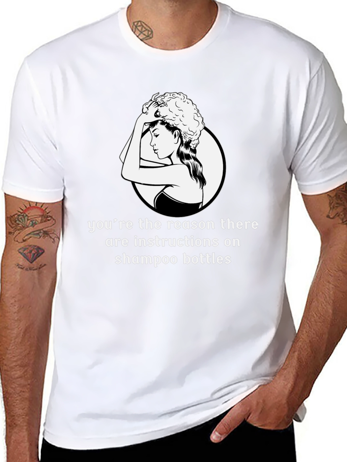 Funny Shampoo Instructions T-Shirt