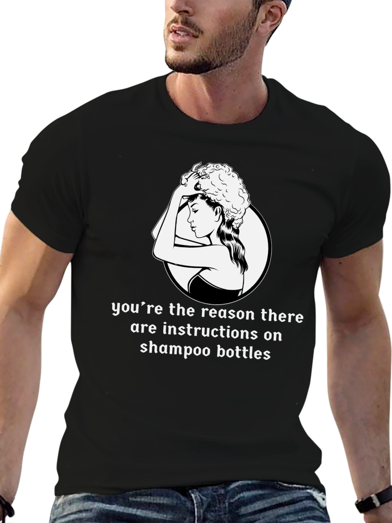 Funny Shampoo Instructions T-Shirt