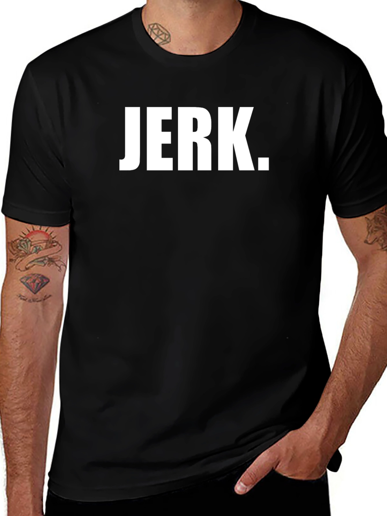 Mens JERK. Graphic Black T-Shirt