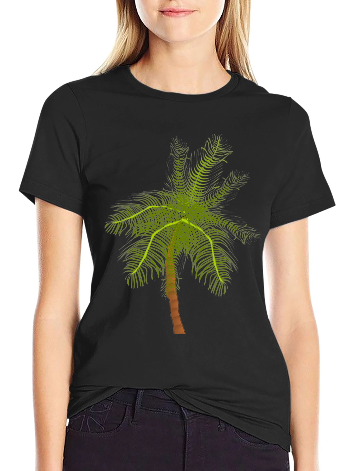 Palm Tree Graphic T-Shirt - Tropical Style