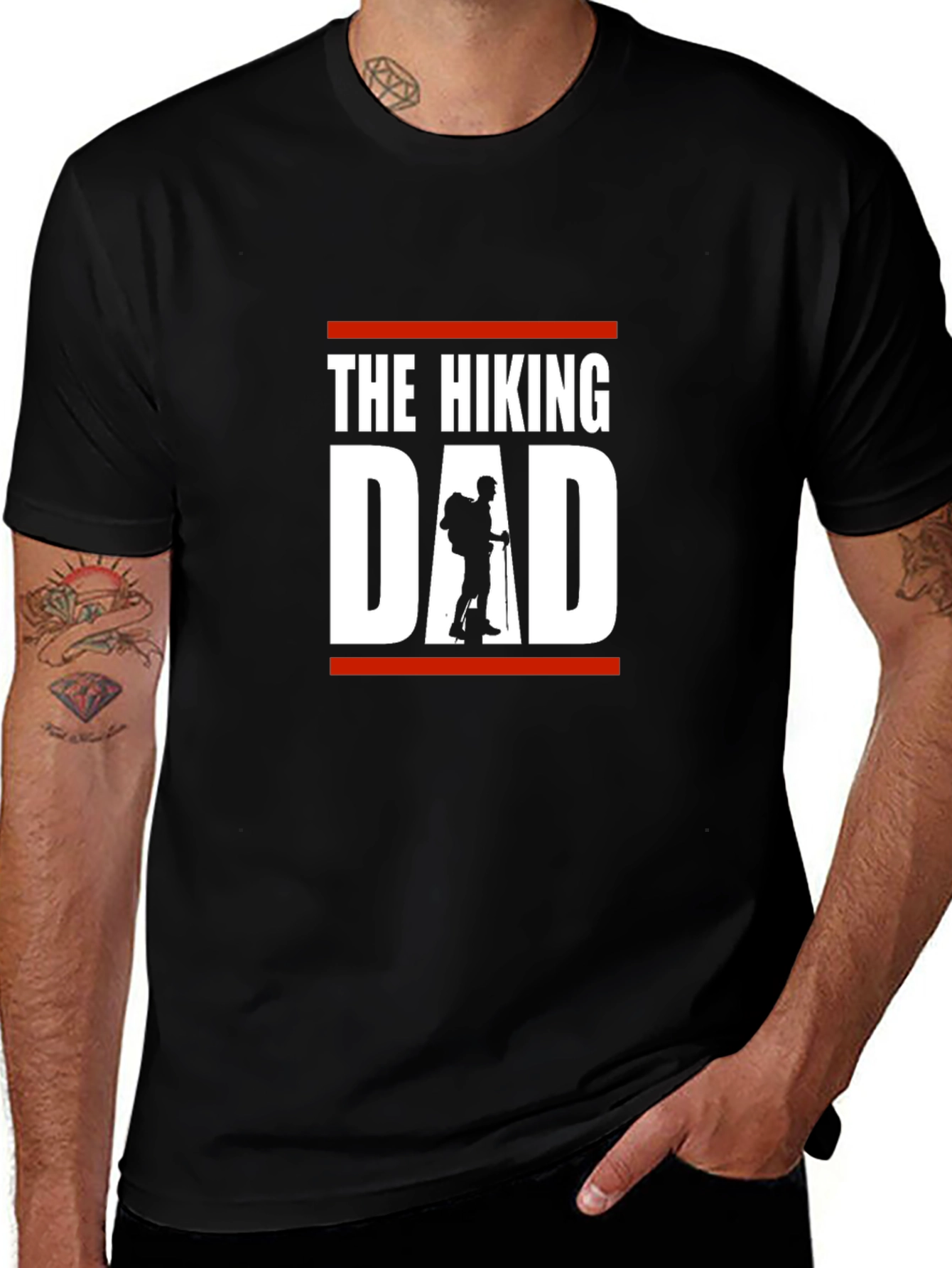The Hiking Dad Black T-Shirt