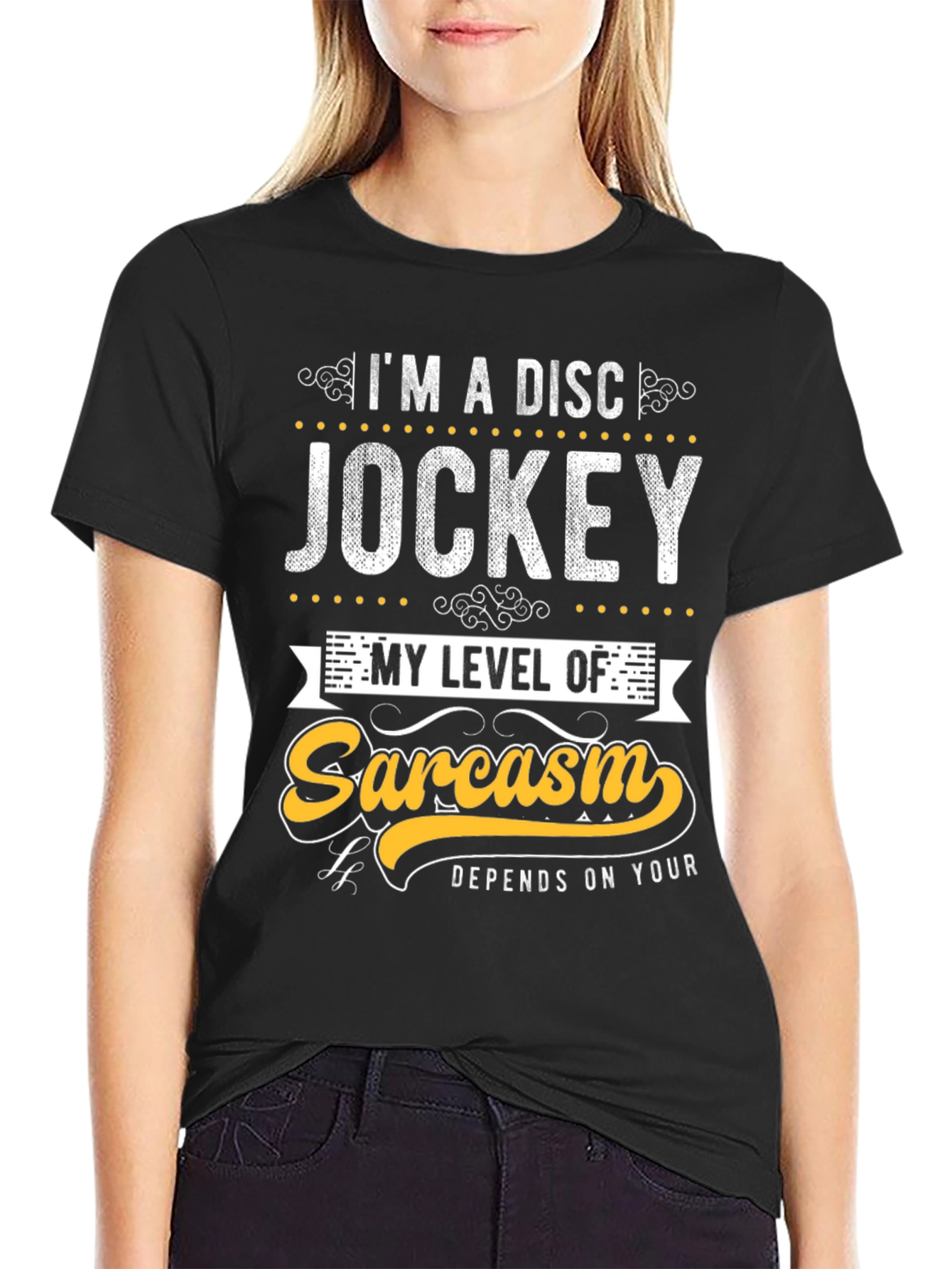 Disc Jockey Sarcasm Tee - Funny Graphic T-Shirt