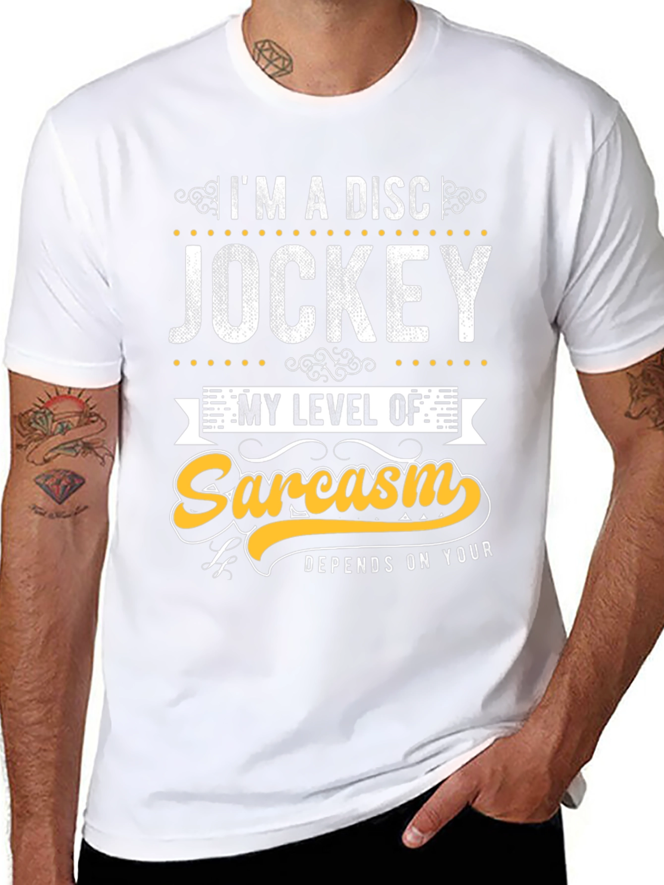 Disc Jockey Sarcasm Tee - Funny Graphic T-Shirt