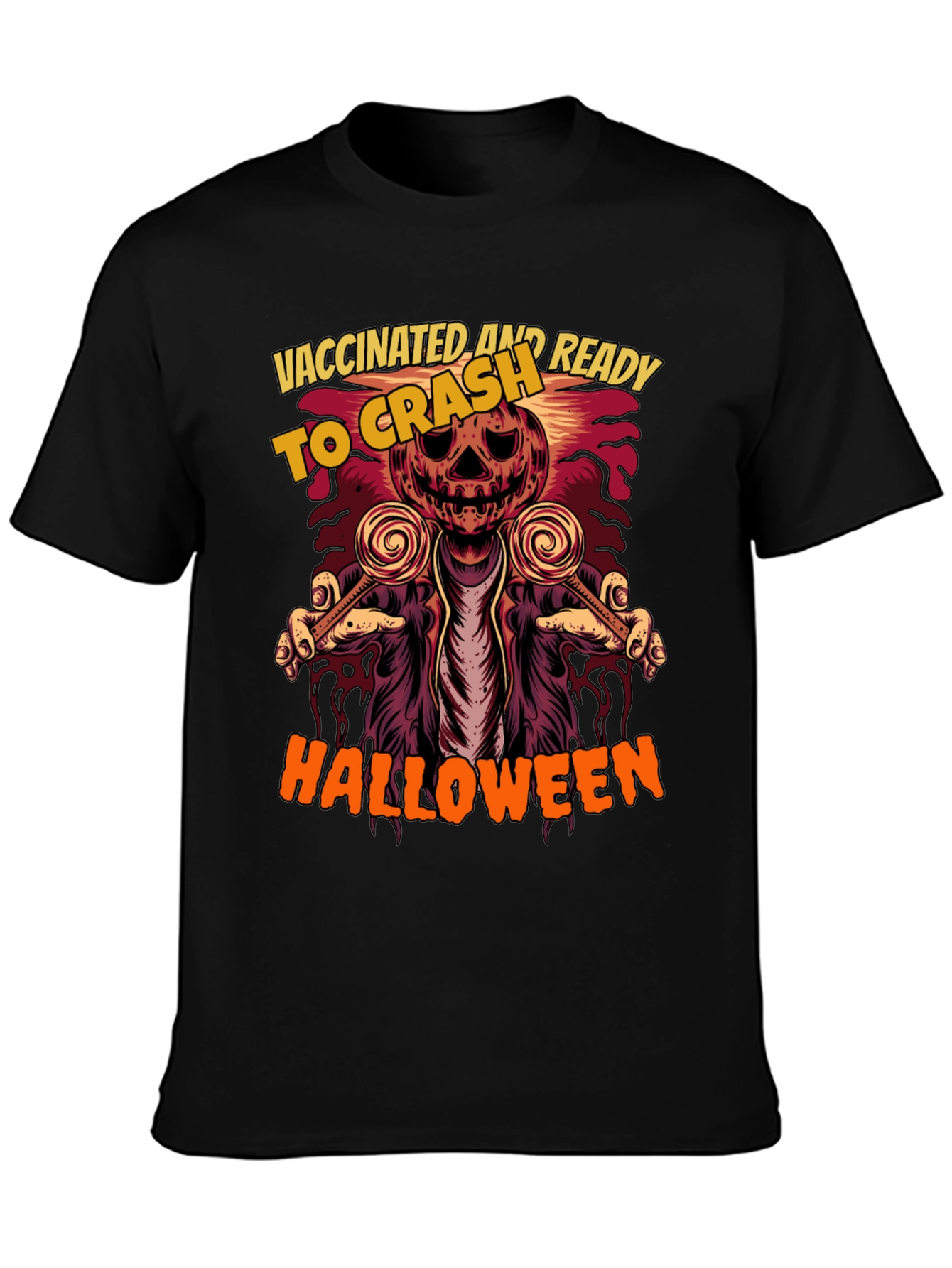 Vaccinated and Ready to Crash Halloween T-Shirt