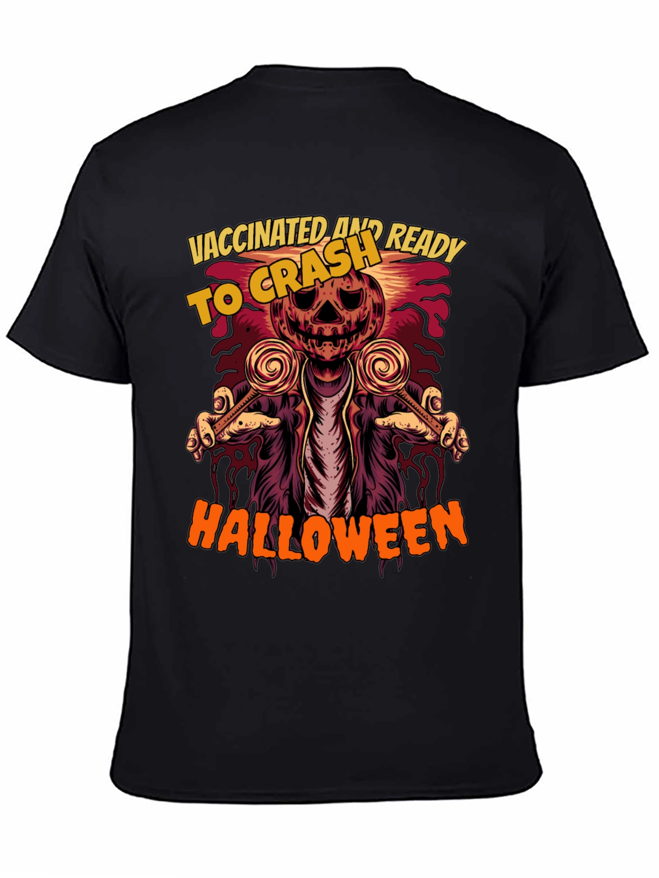 Vaccinated and Ready to Crash Halloween T-Shirt