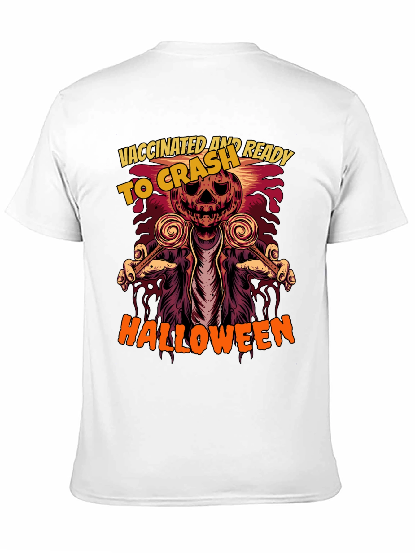 Vaccinated and Ready to Crash Halloween T-Shirt