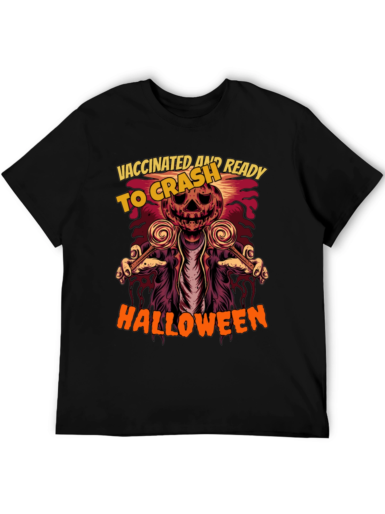 Vaccinated and Ready to Crash Halloween T-Shirt