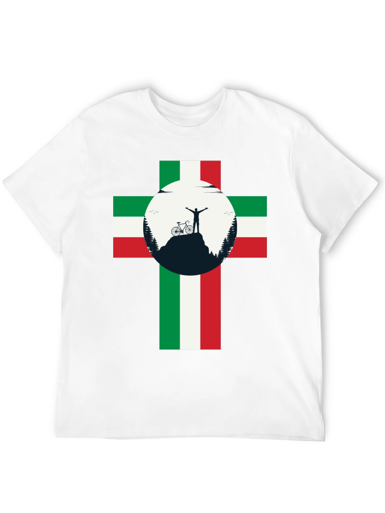 Italian Cyclist T-Shirt: Mountain Victory!
