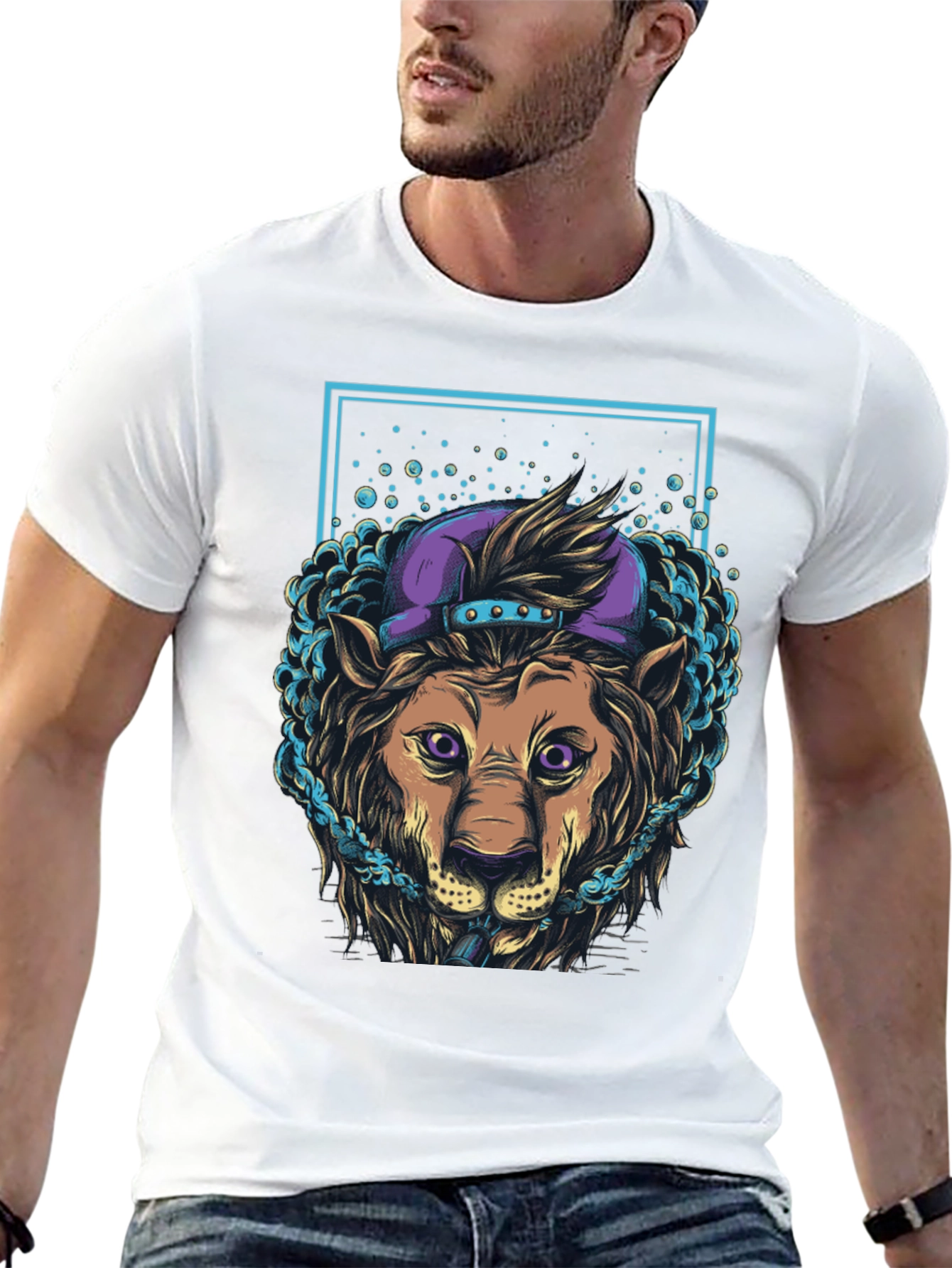 Cool Lion Graphic T-Shirt