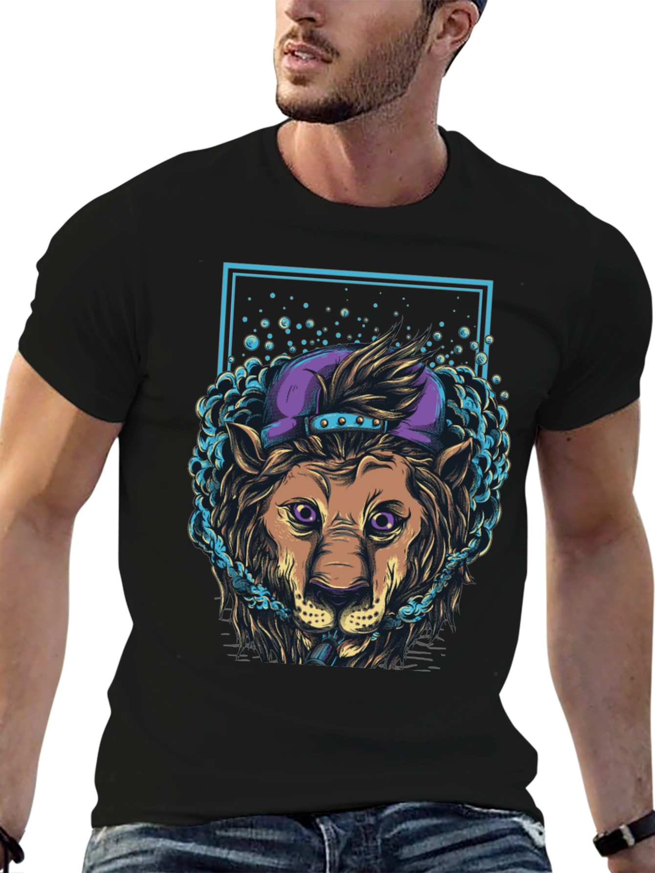 Cool Lion Graphic T-Shirt