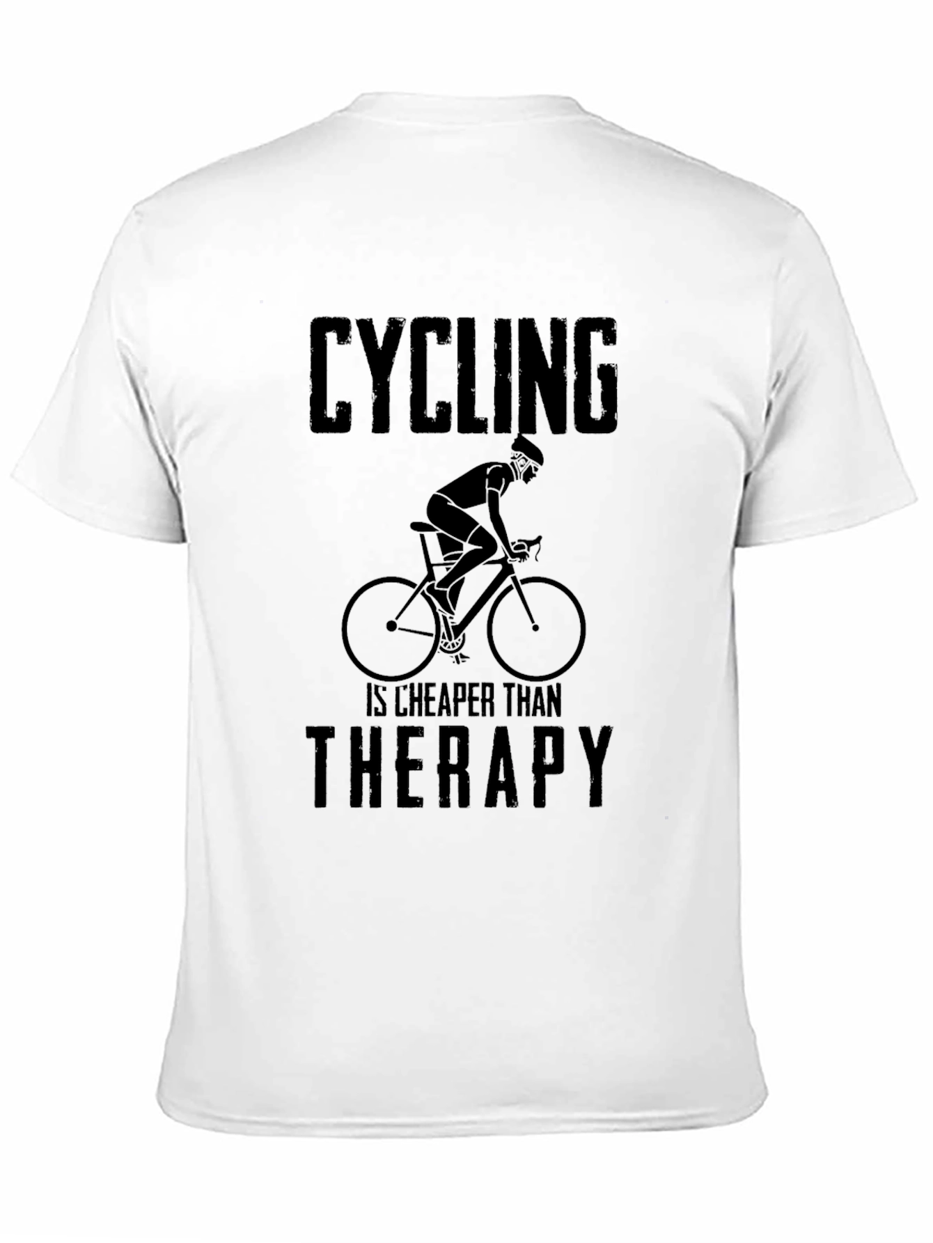 Cycling is Cheaper Than Therapy Graphic Tee