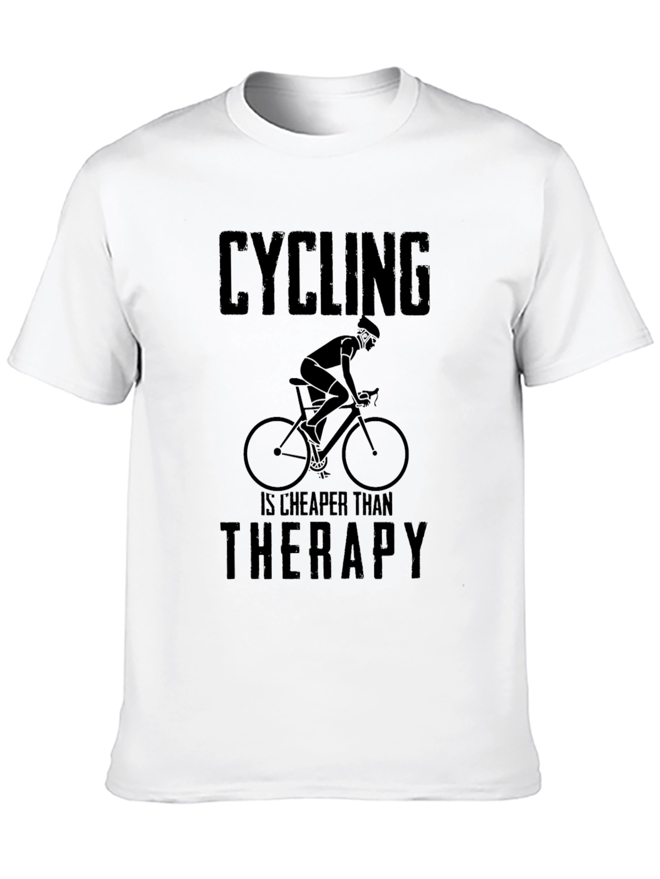 Cycling is Cheaper Than Therapy Graphic Tee