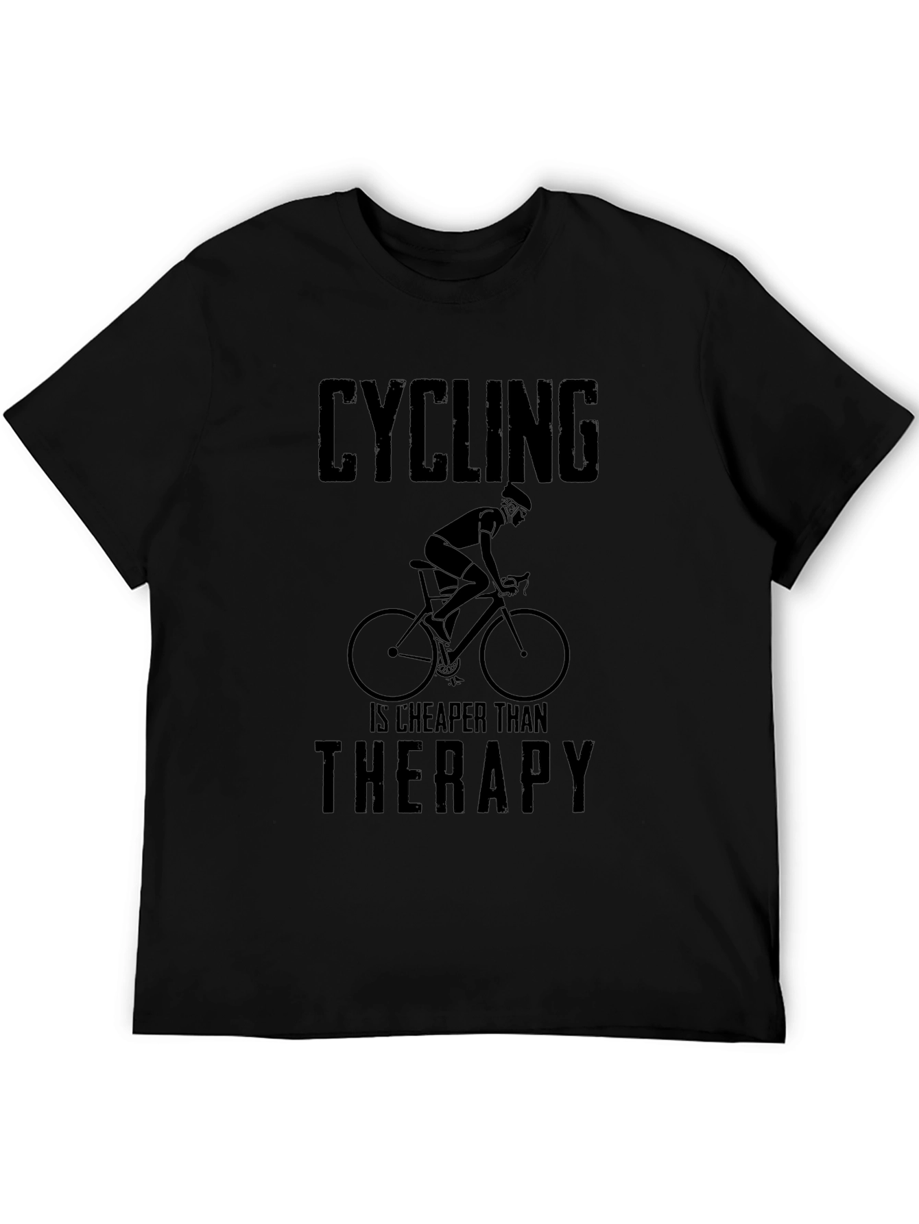Cycling is Cheaper Than Therapy Graphic Tee