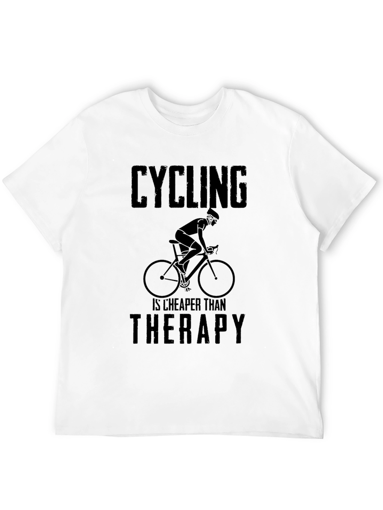 Cycling is Cheaper Than Therapy Graphic Tee