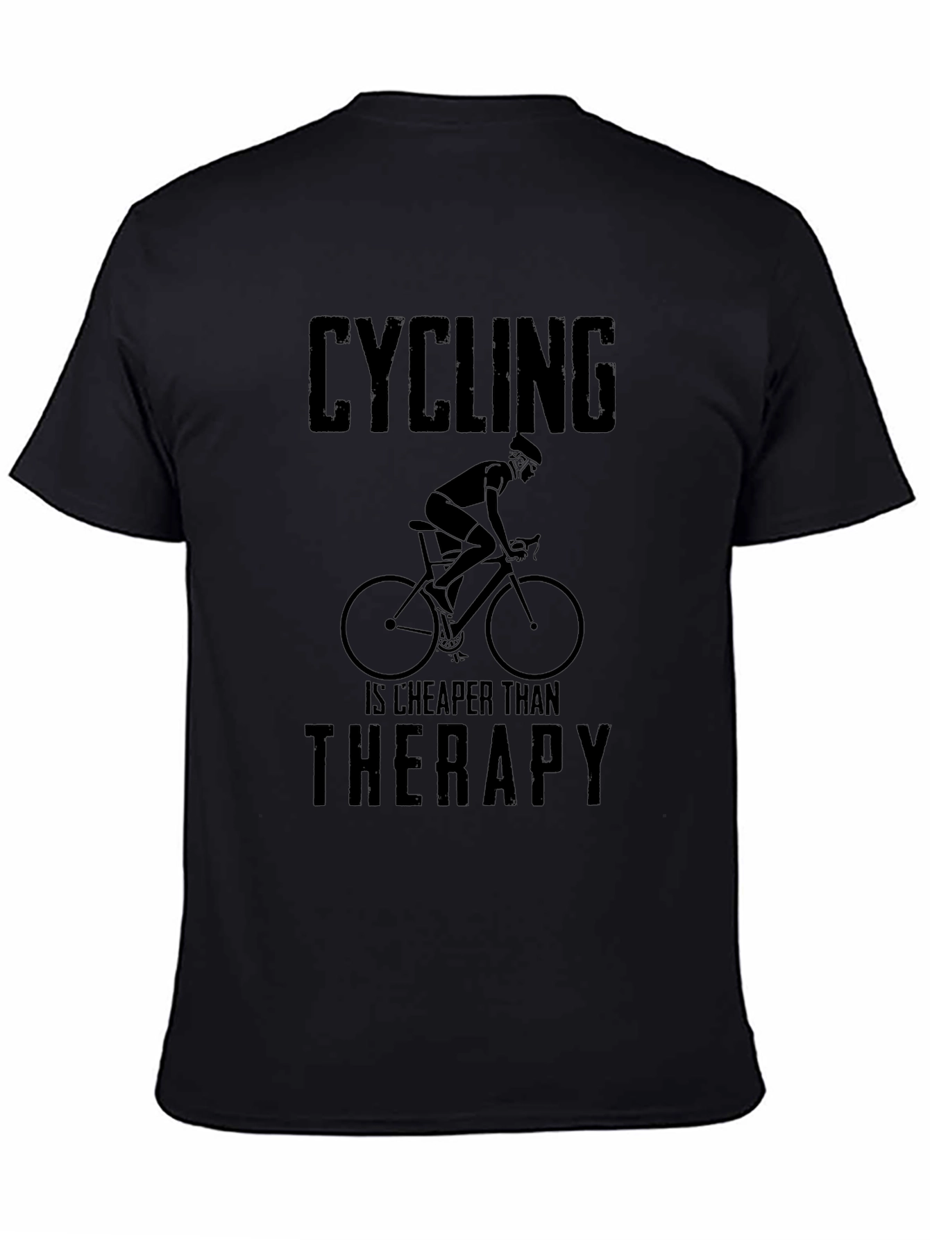 Cycling is Cheaper Than Therapy Graphic Tee