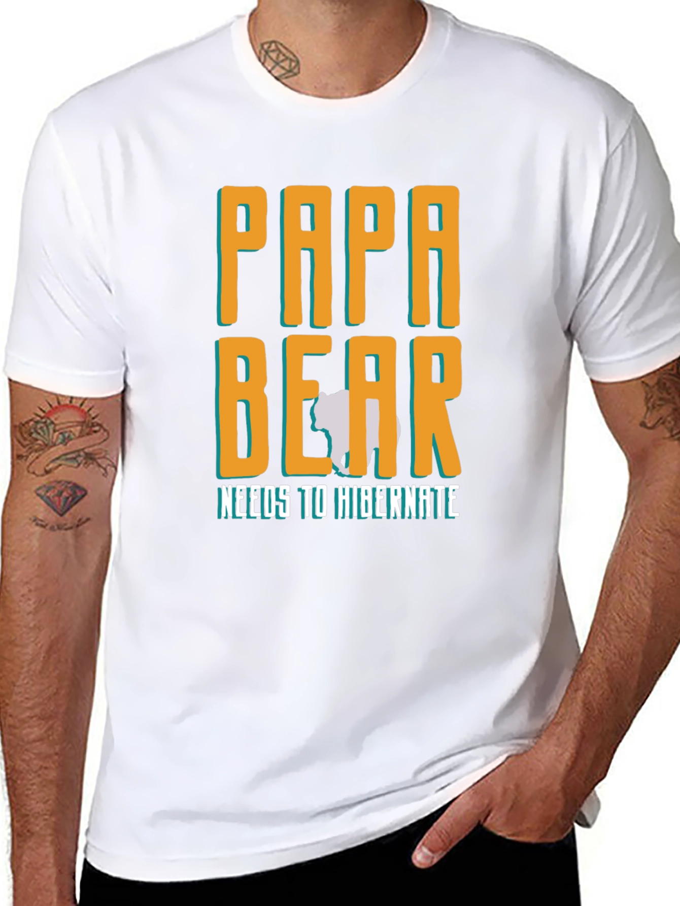 Papa Bear Needs to Hibernate T-Shirt