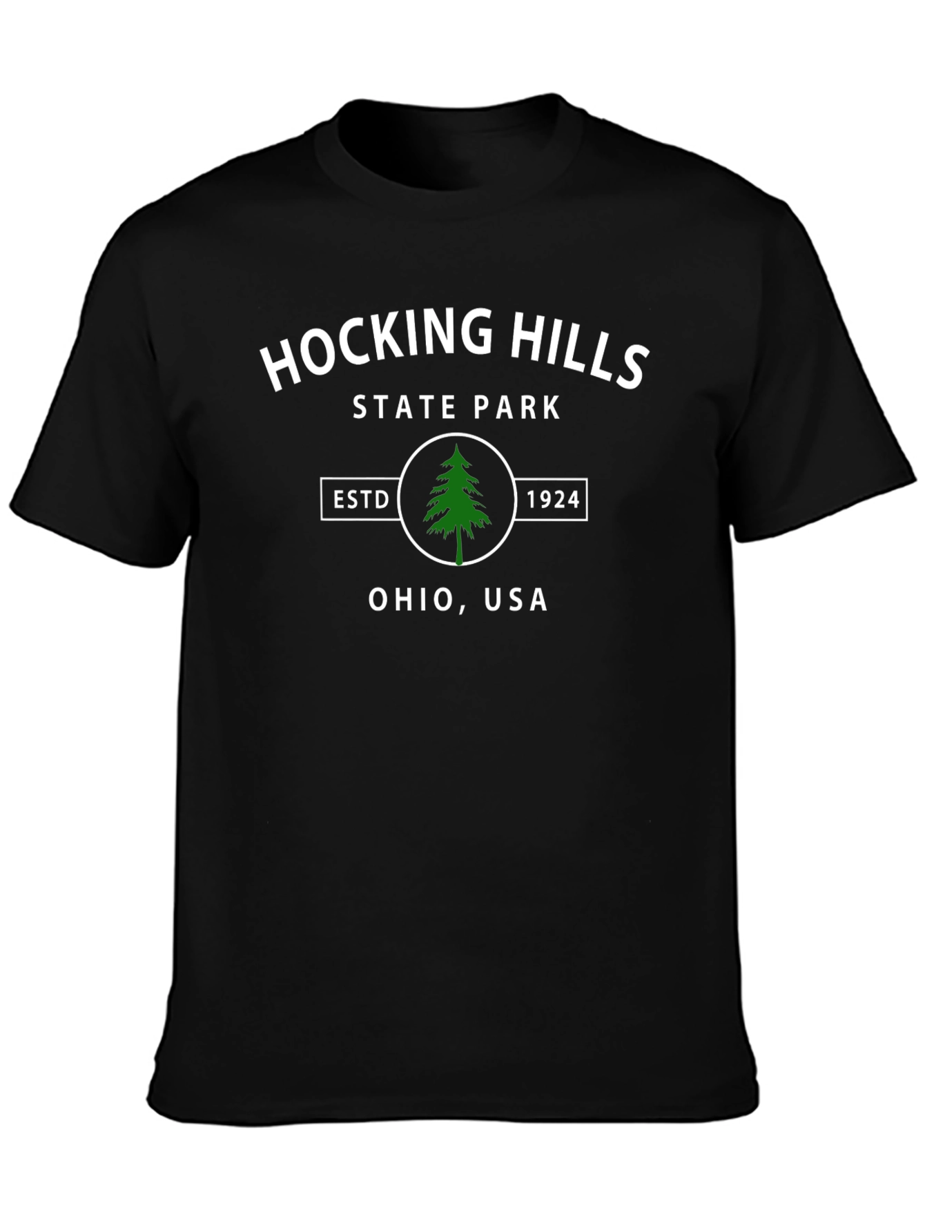 Hocking Hills State Park Black T-Shirt
