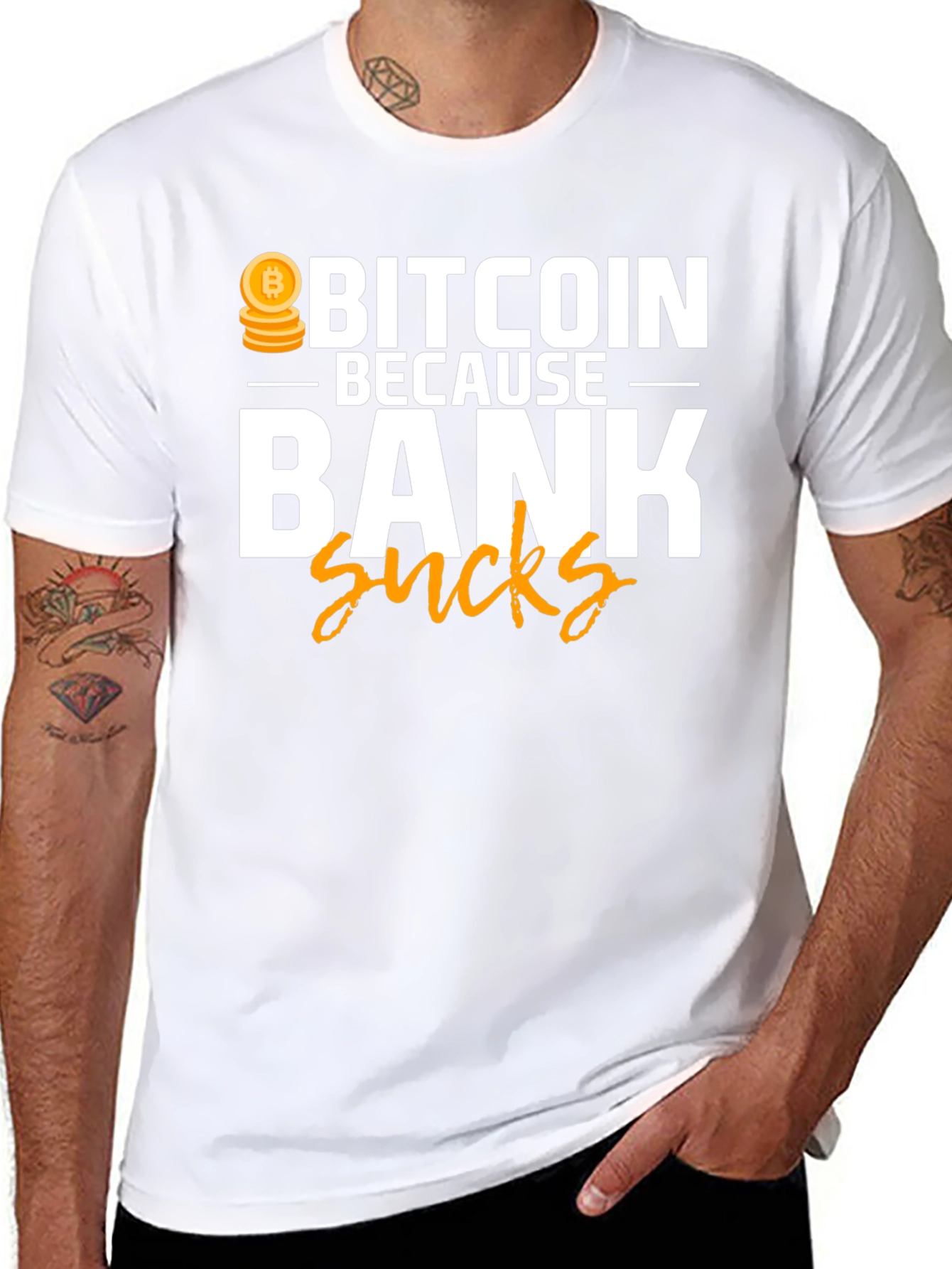Bitcoin Because Bank Sucks T-Shirt