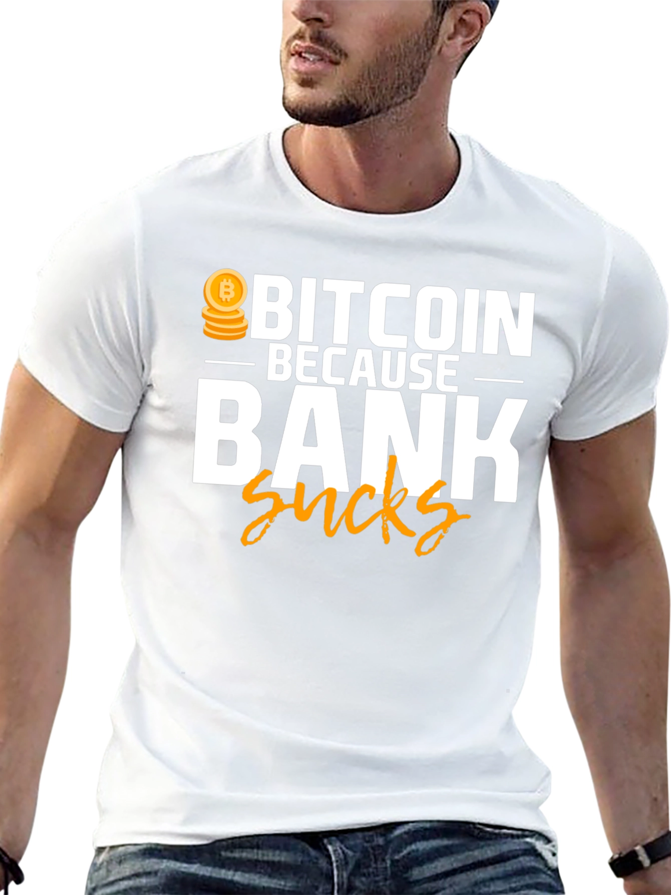 Bitcoin Because Bank Sucks T-Shirt
