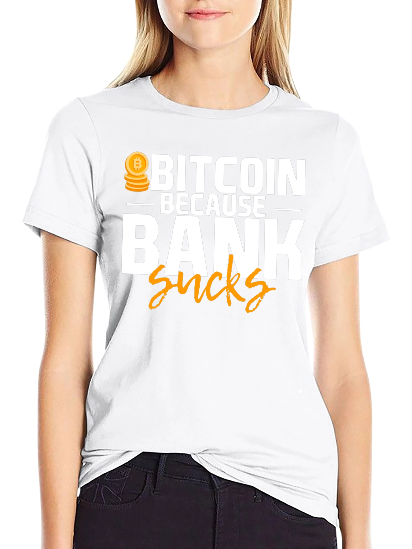 Bitcoin Because Bank Sucks T-Shirt
