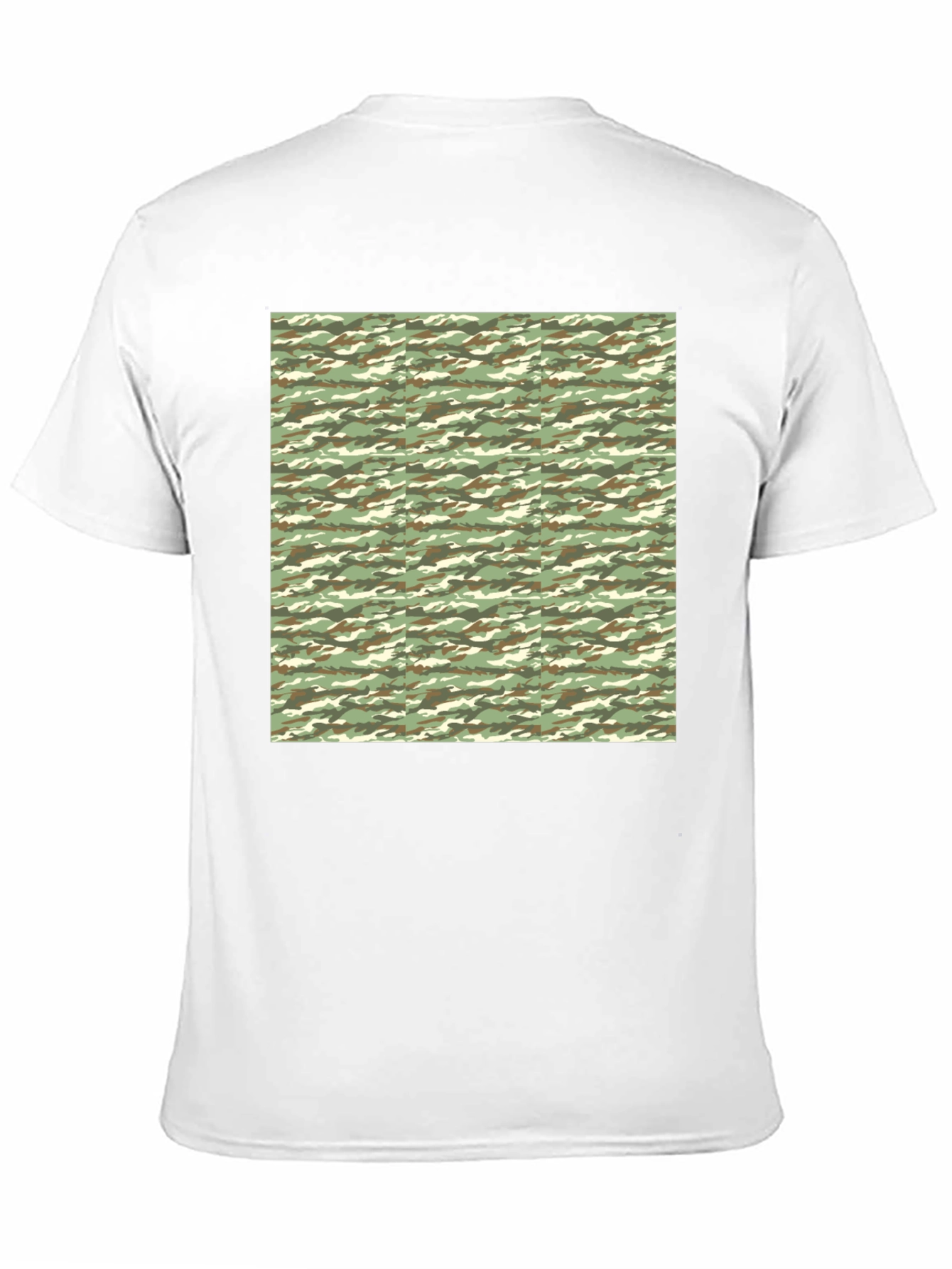 Camo Print Black T-Shirt