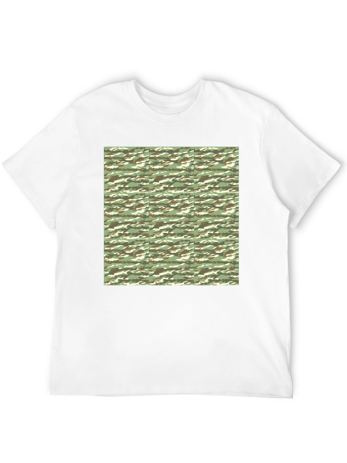 Camo Print Black T-Shirt