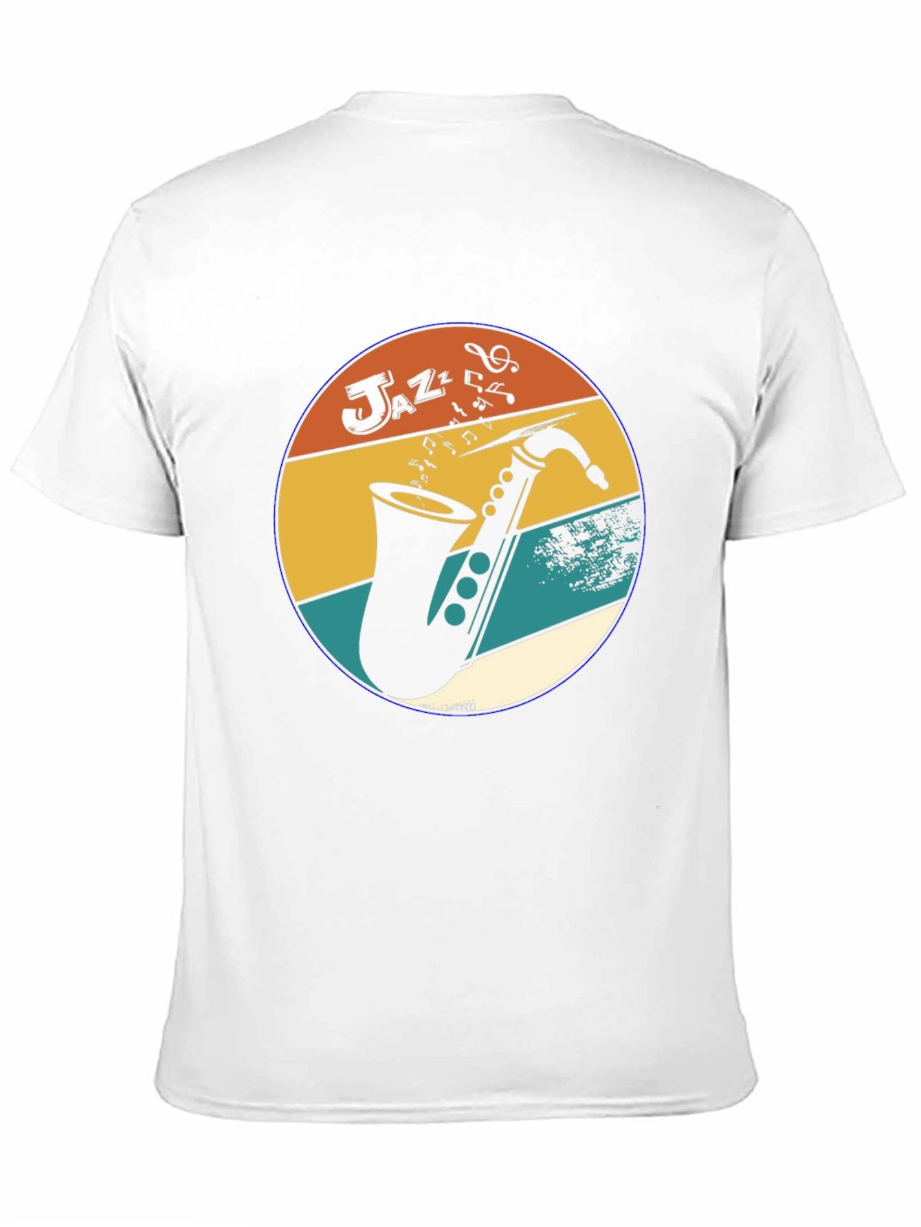Retro Jazz Saxophone Graphic Tee