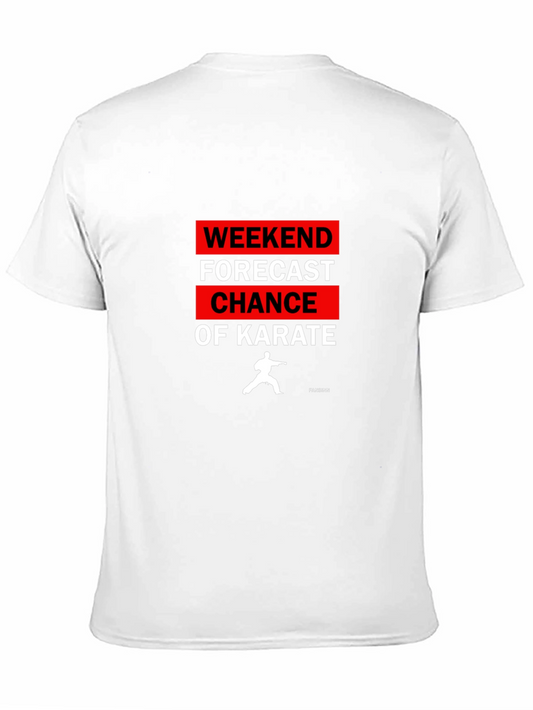 Weekend Karate Forecast Graphic T-Shirt