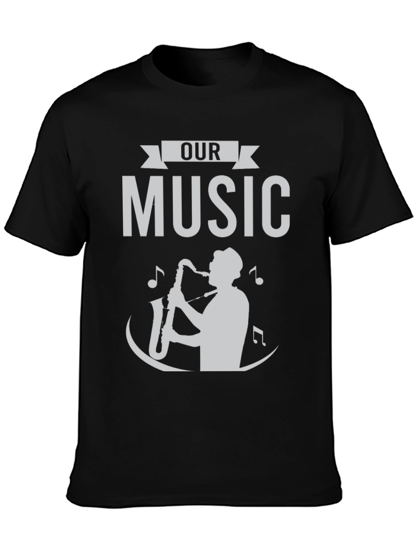 Our Music Saxophone T-Shirt - Classic Design