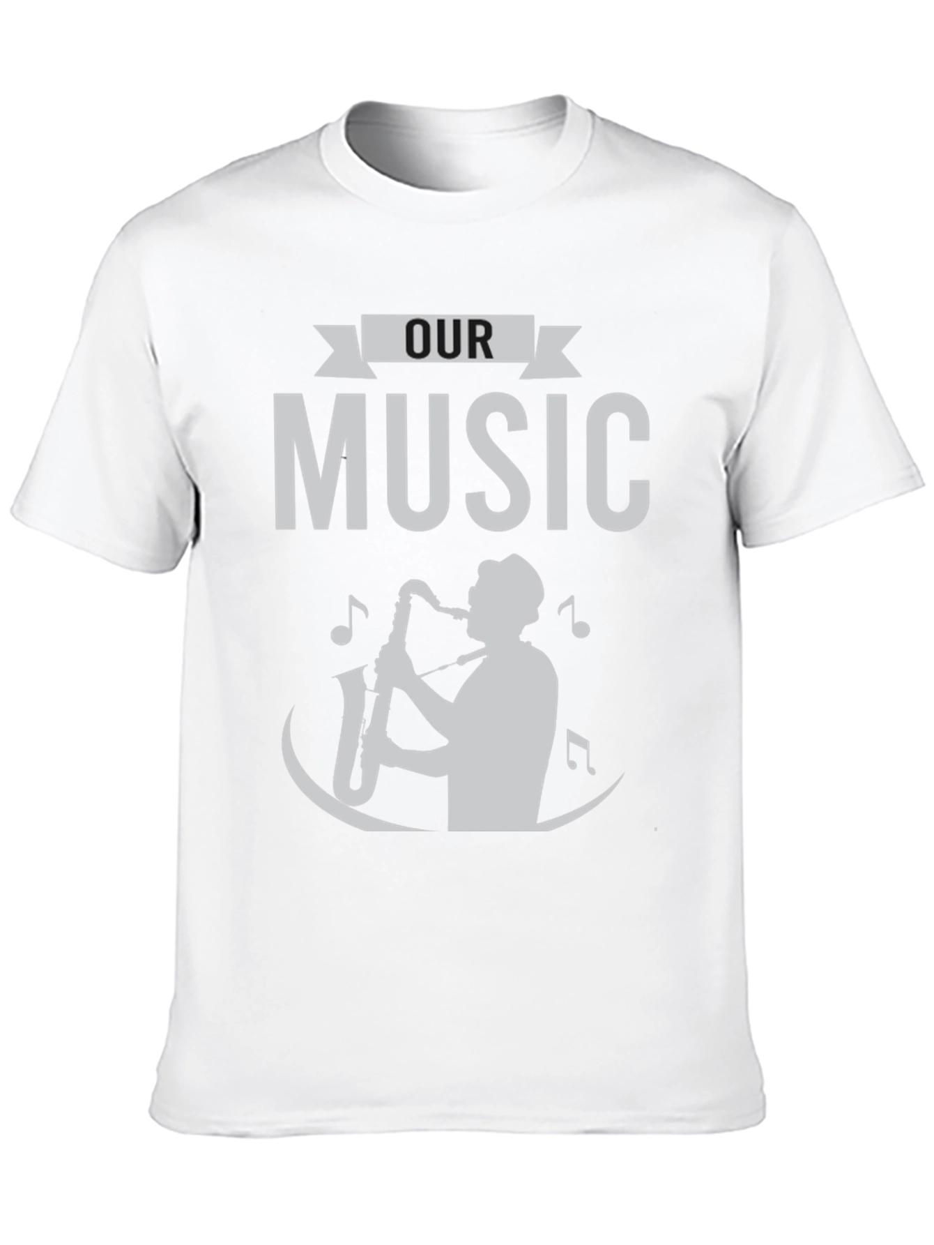 Our Music Saxophone T-Shirt - Classic Design
