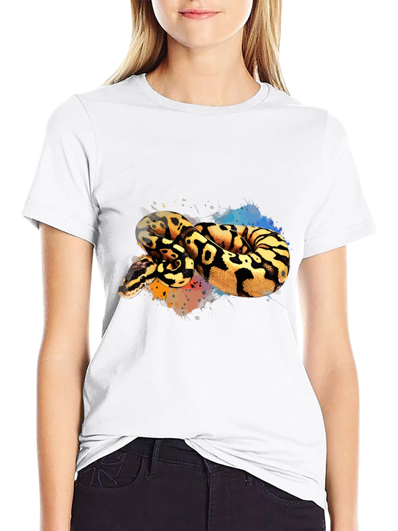 Python Snake Graphic Tee - Cool Reptile Design