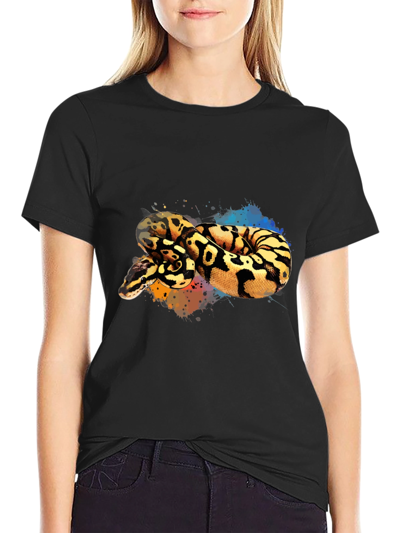 Python Snake Graphic Tee - Cool Reptile Design