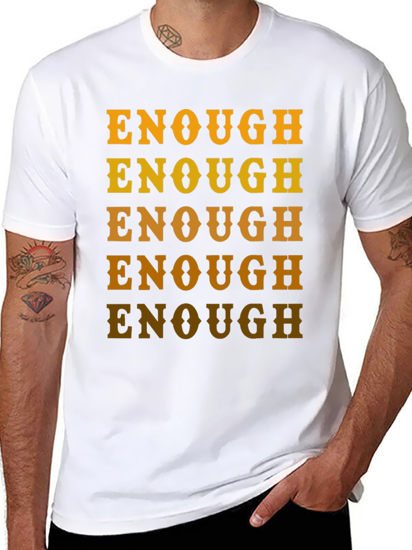 Enough Graphic Tee - Bold Statement Shirt