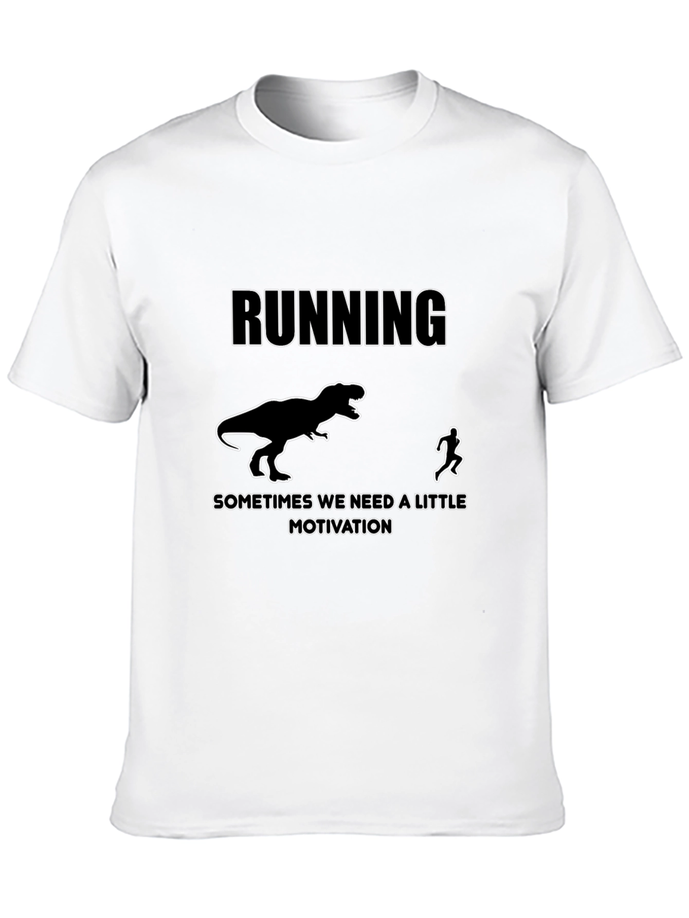 Running Motivation T-Shirt: Dinosaur Chase