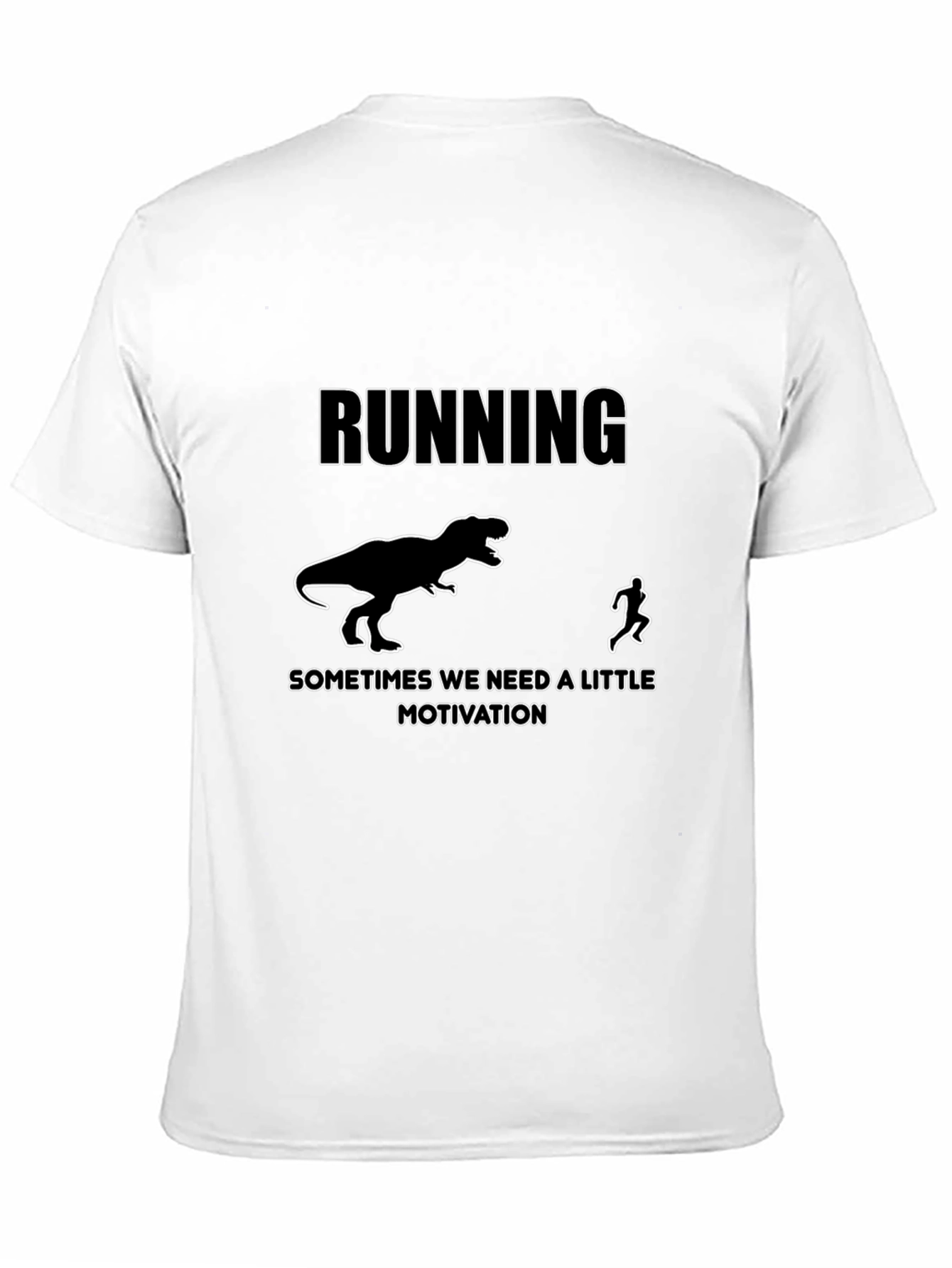 Running Motivation T-Shirt: Dinosaur Chase