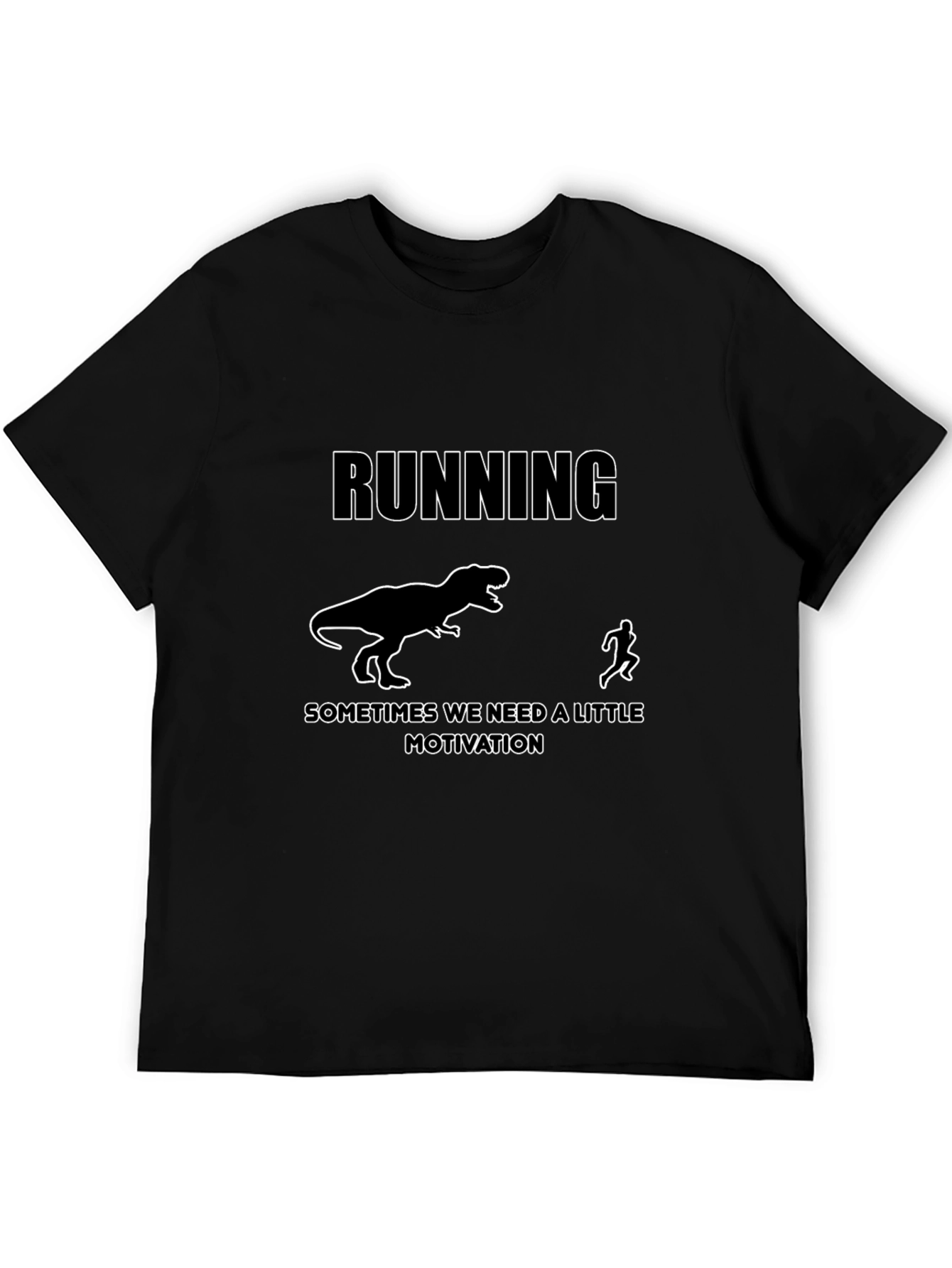 Running Motivation T-Shirt: Dinosaur Chase