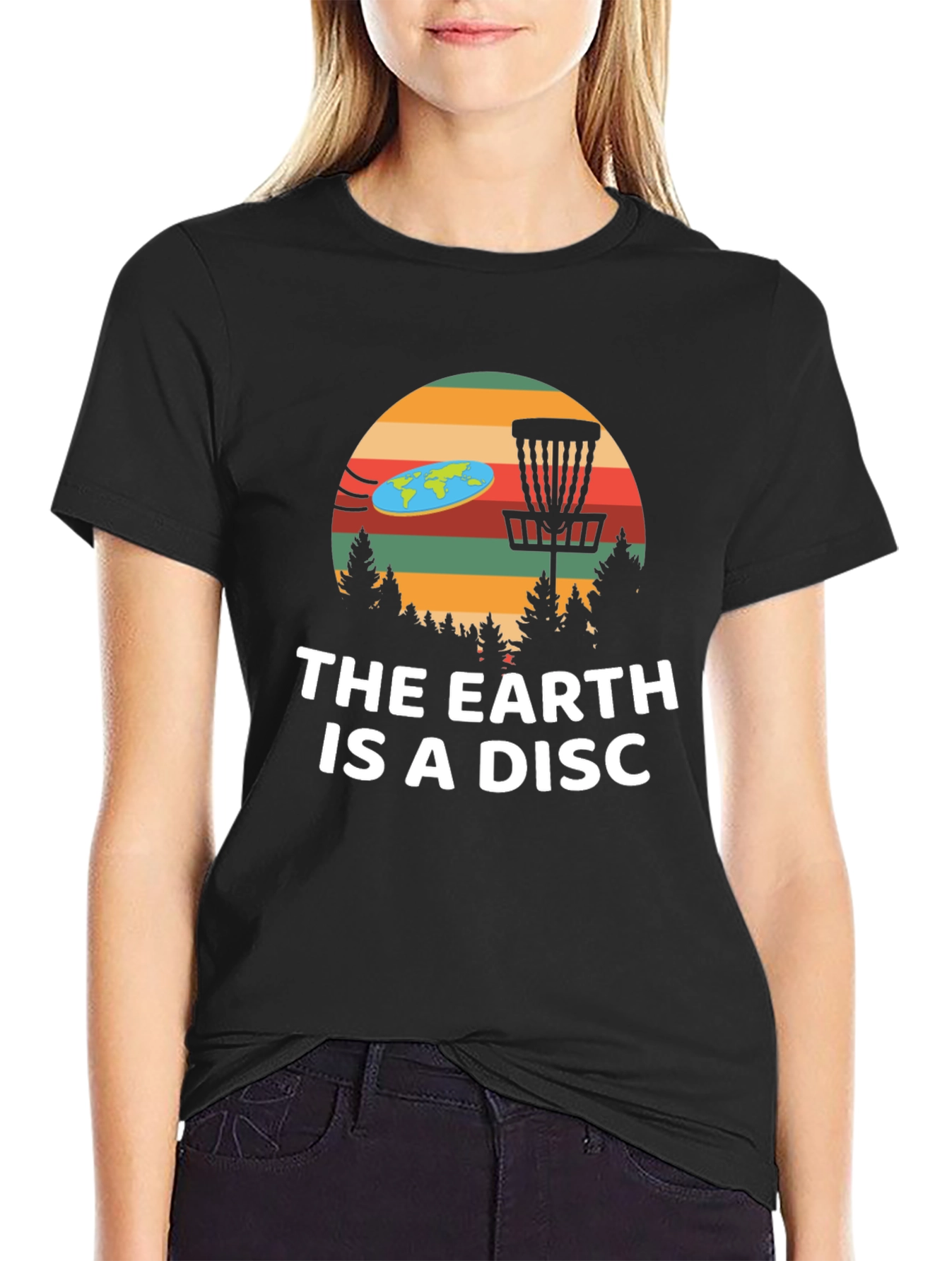 The Earth Is A Disc Funny T-Shirt