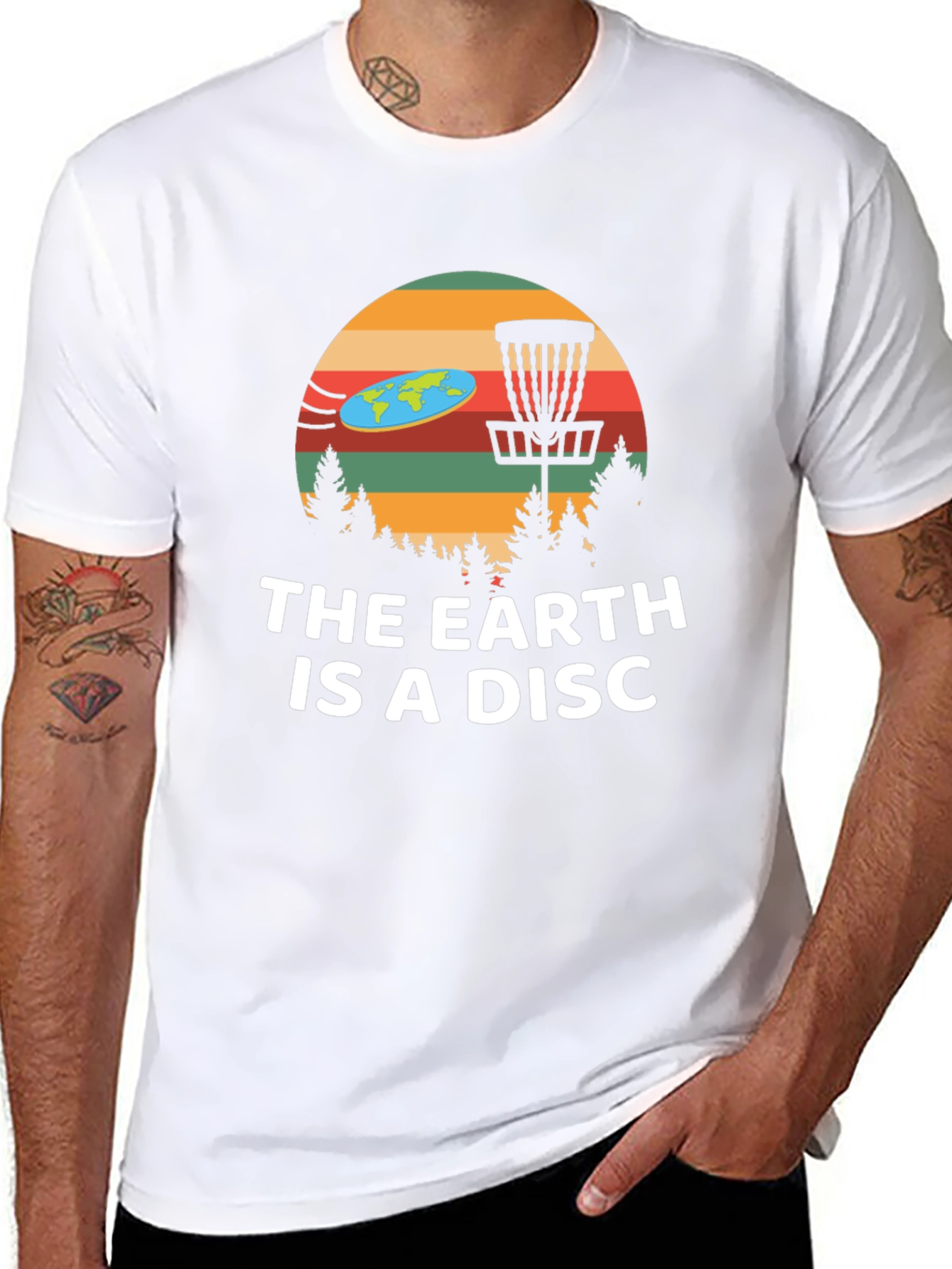 The Earth Is A Disc Funny T-Shirt