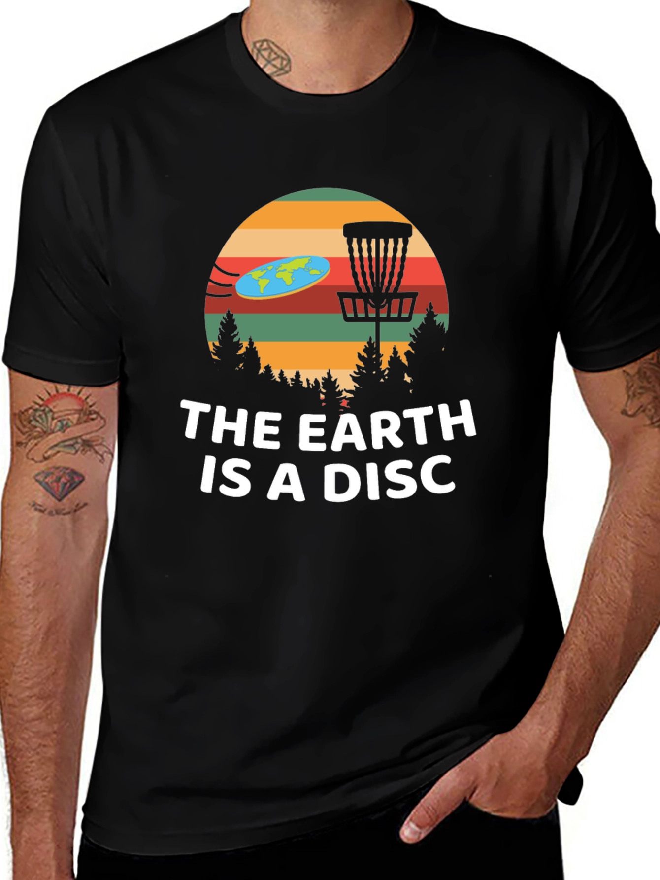 The Earth Is A Disc Funny T-Shirt