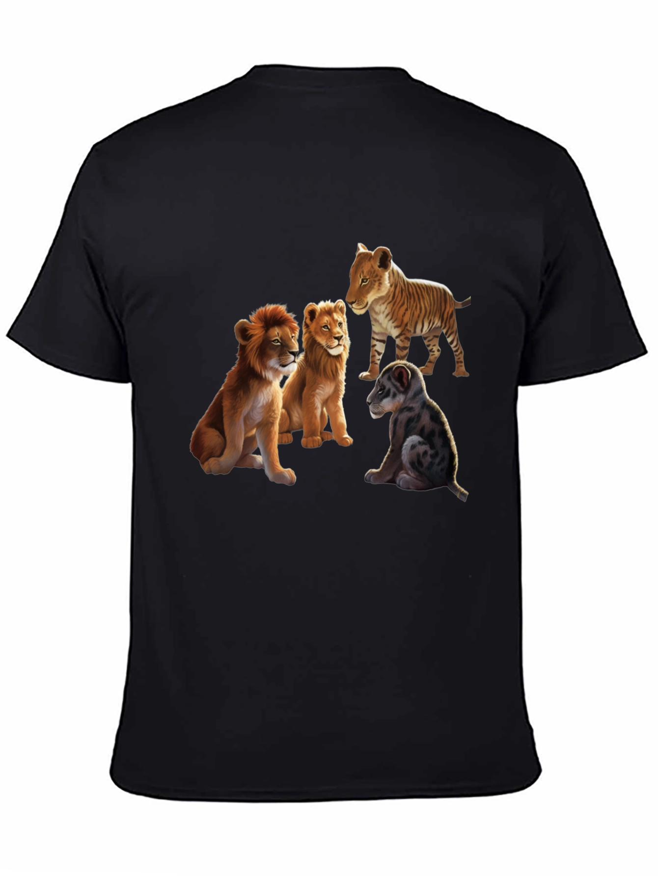Lion Cubs Graphic Tee - Unique Animal Design